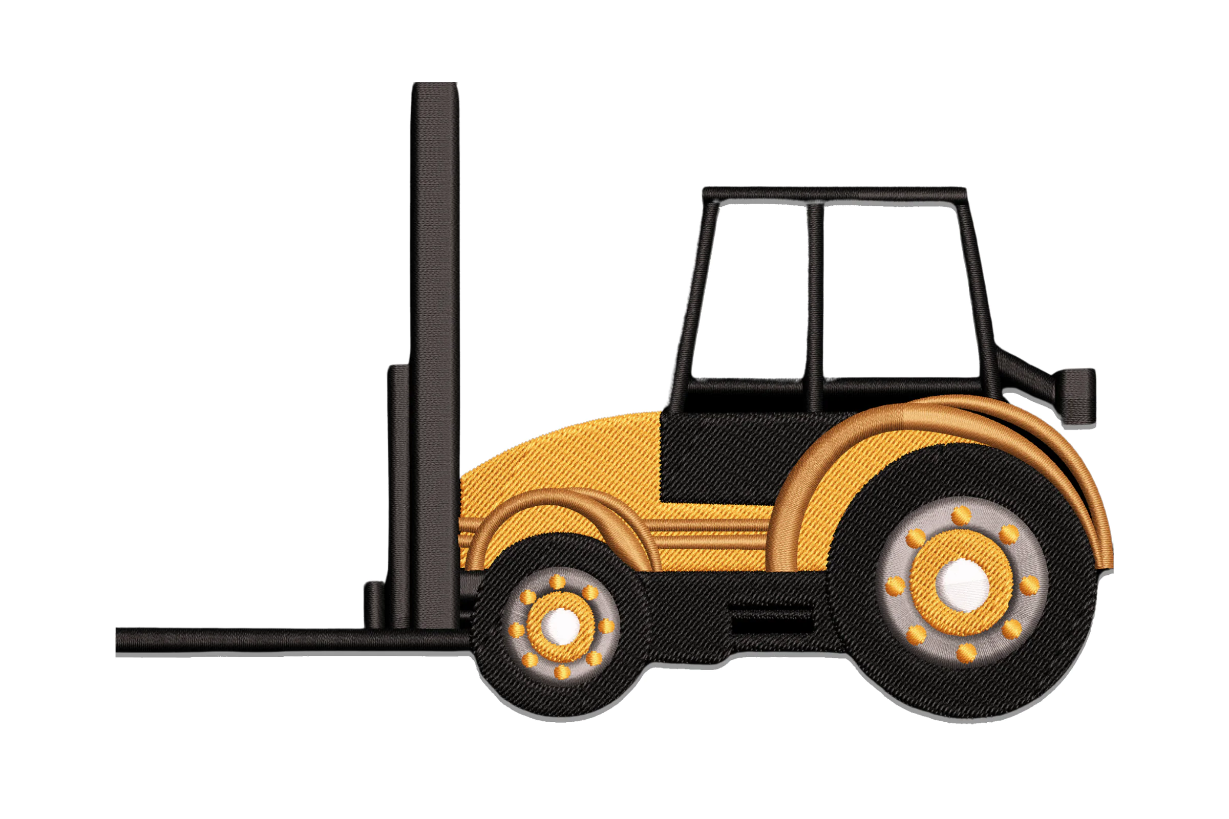 Forklift Truck Embroidery Design