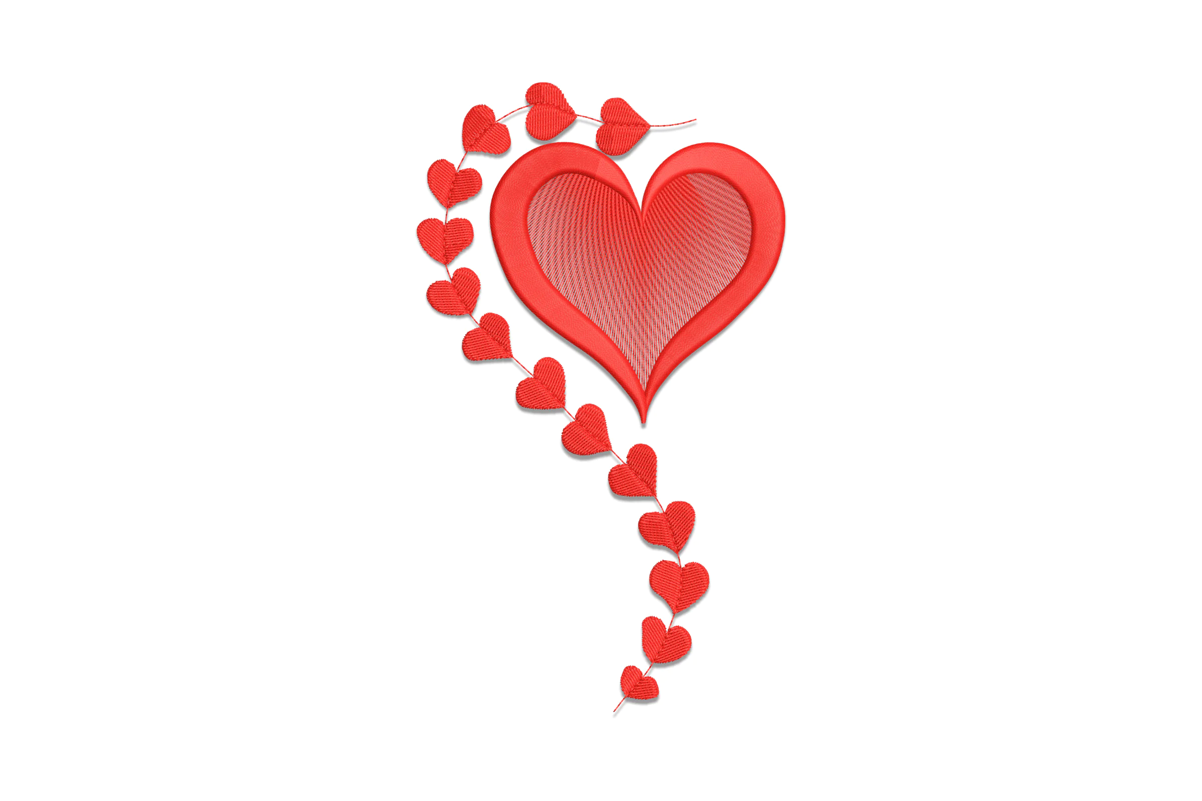 Heart Embroidery Design File