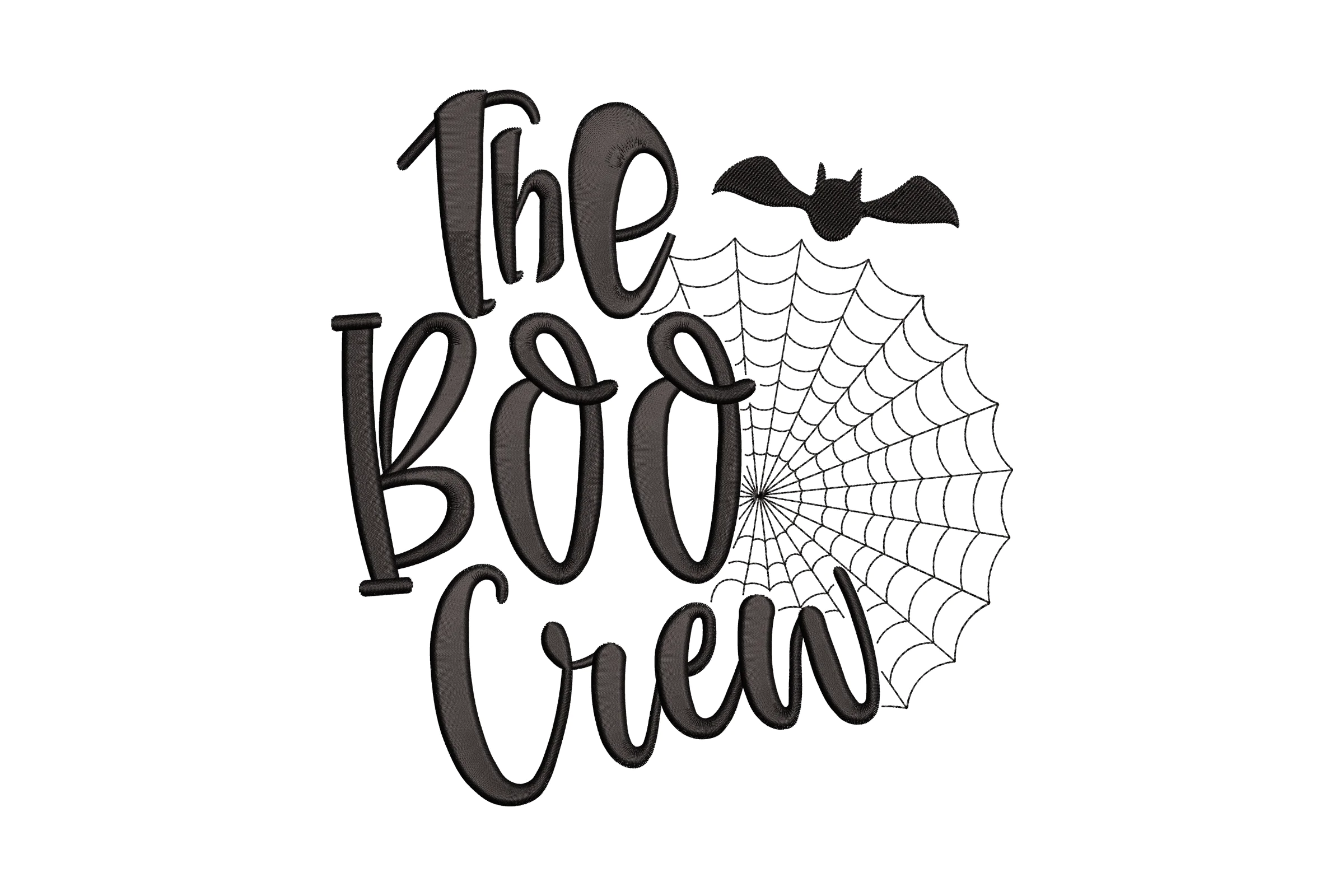 The Boo Crew Halloween Embroidery Design