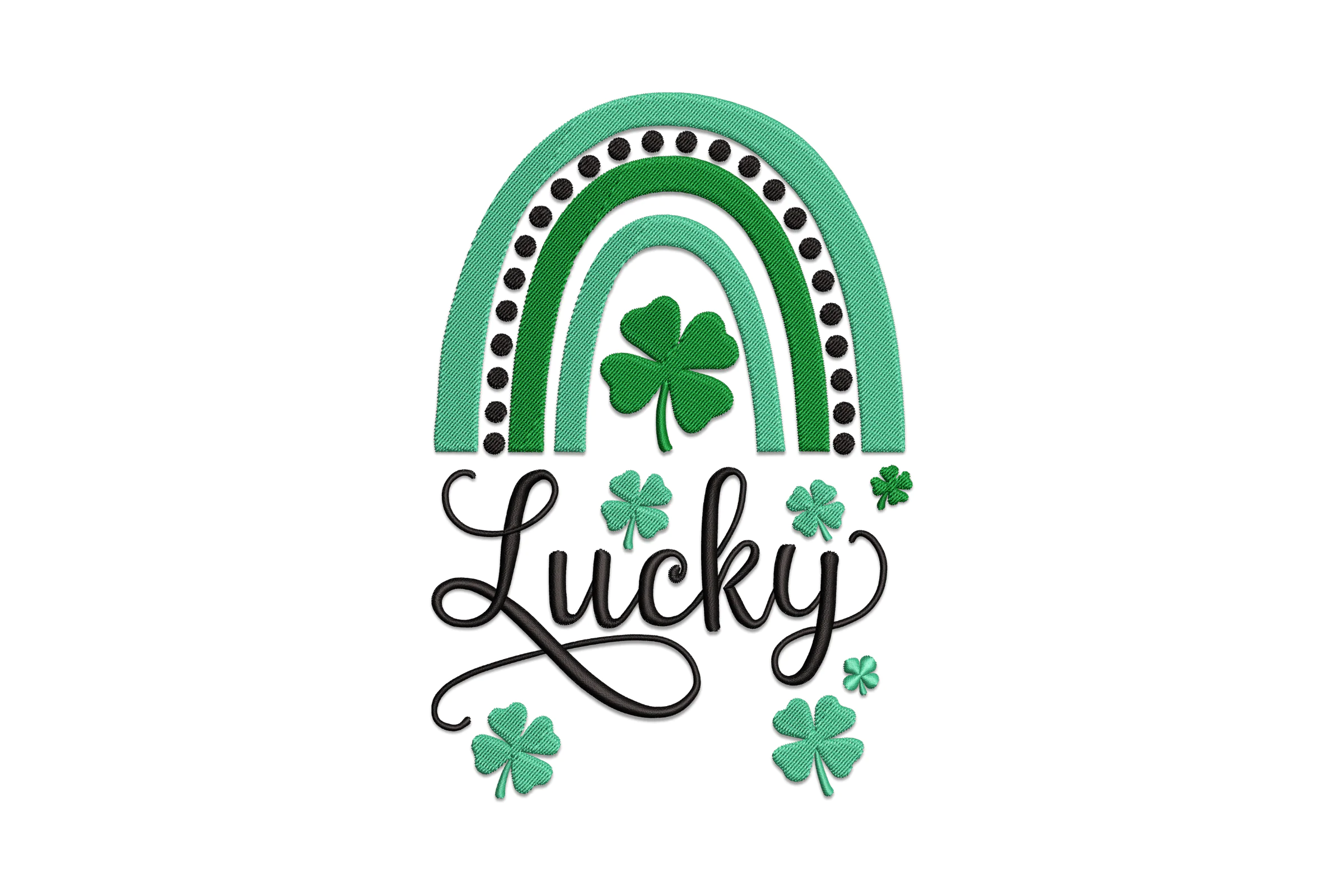 Lucky Rainbow Embroidery Design File