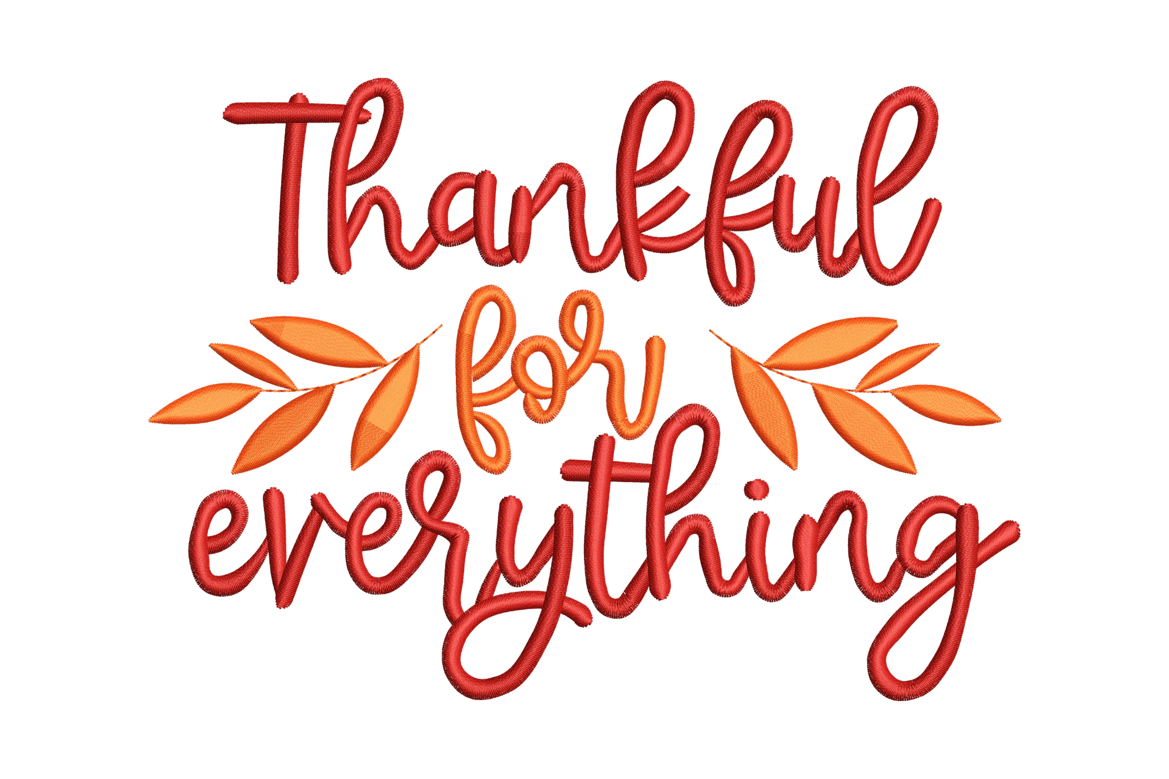 Thankful Embroidery Design