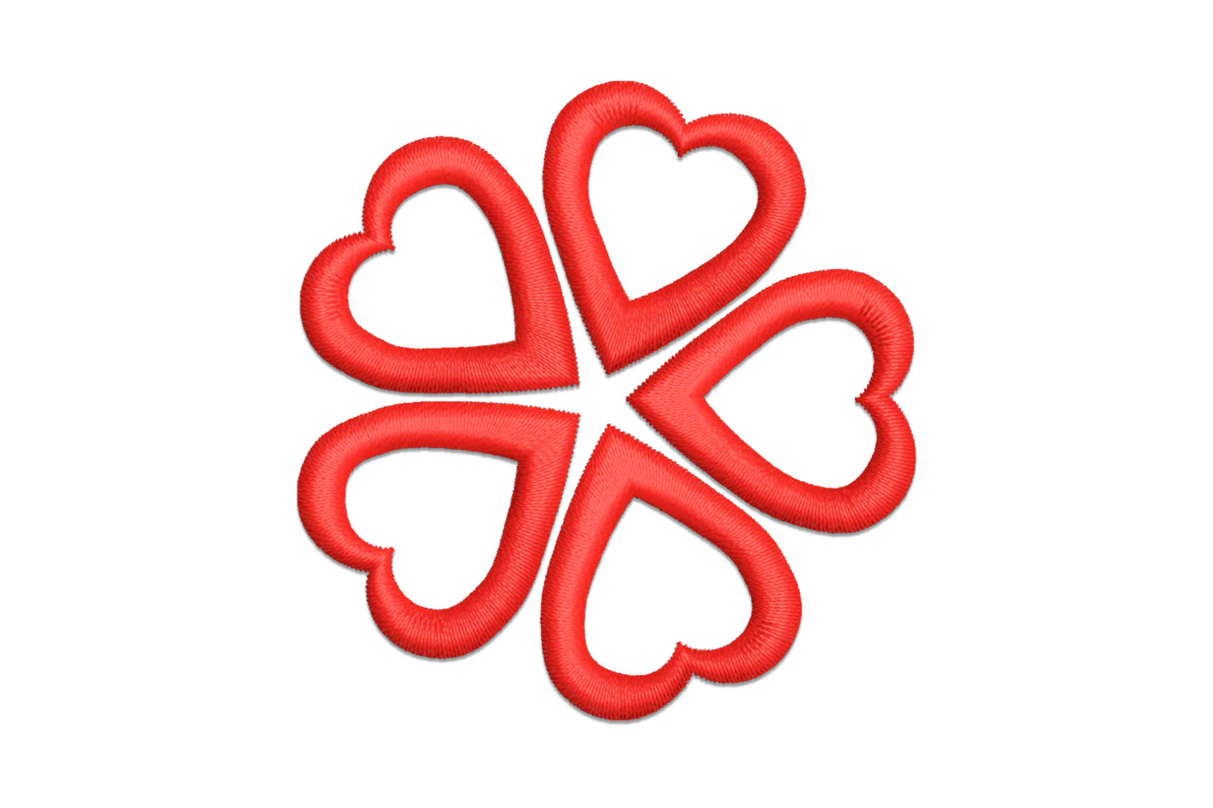 Hearts Embroidery Design