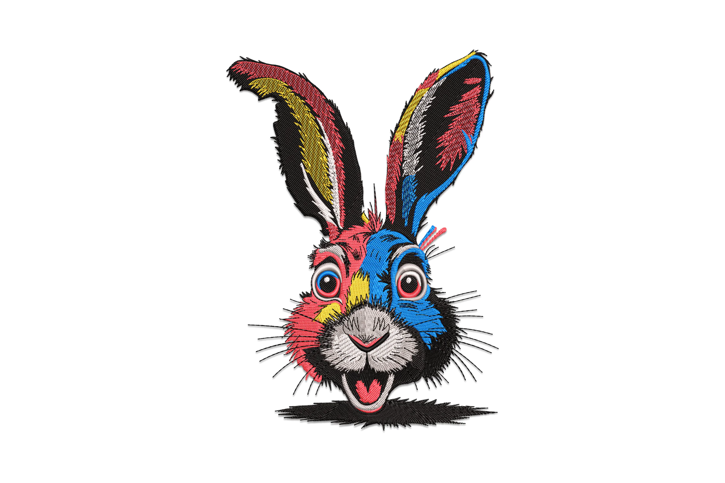 Bunny Rabbit Head Embroidery Design