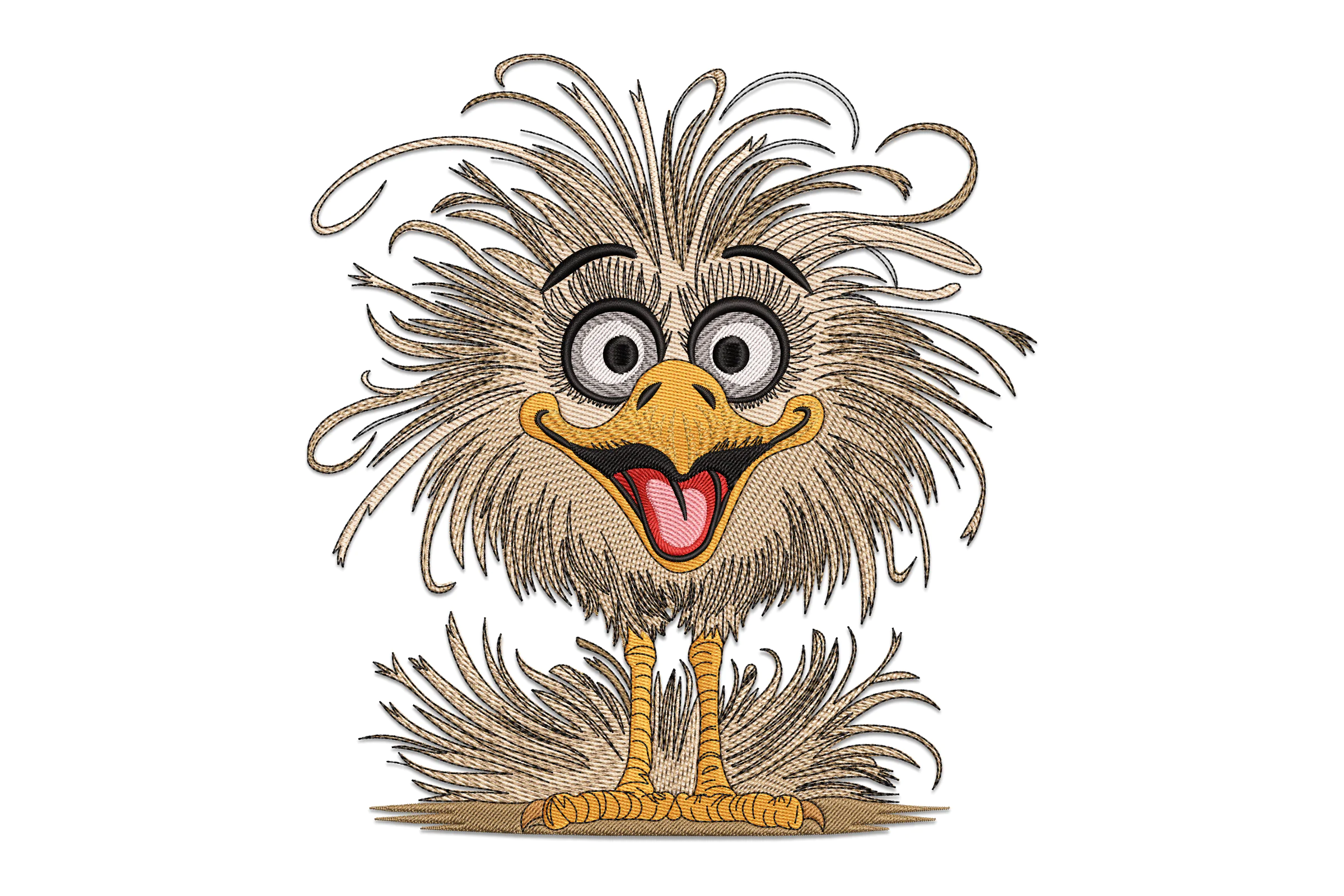 Funny Bird Embroidery Design File