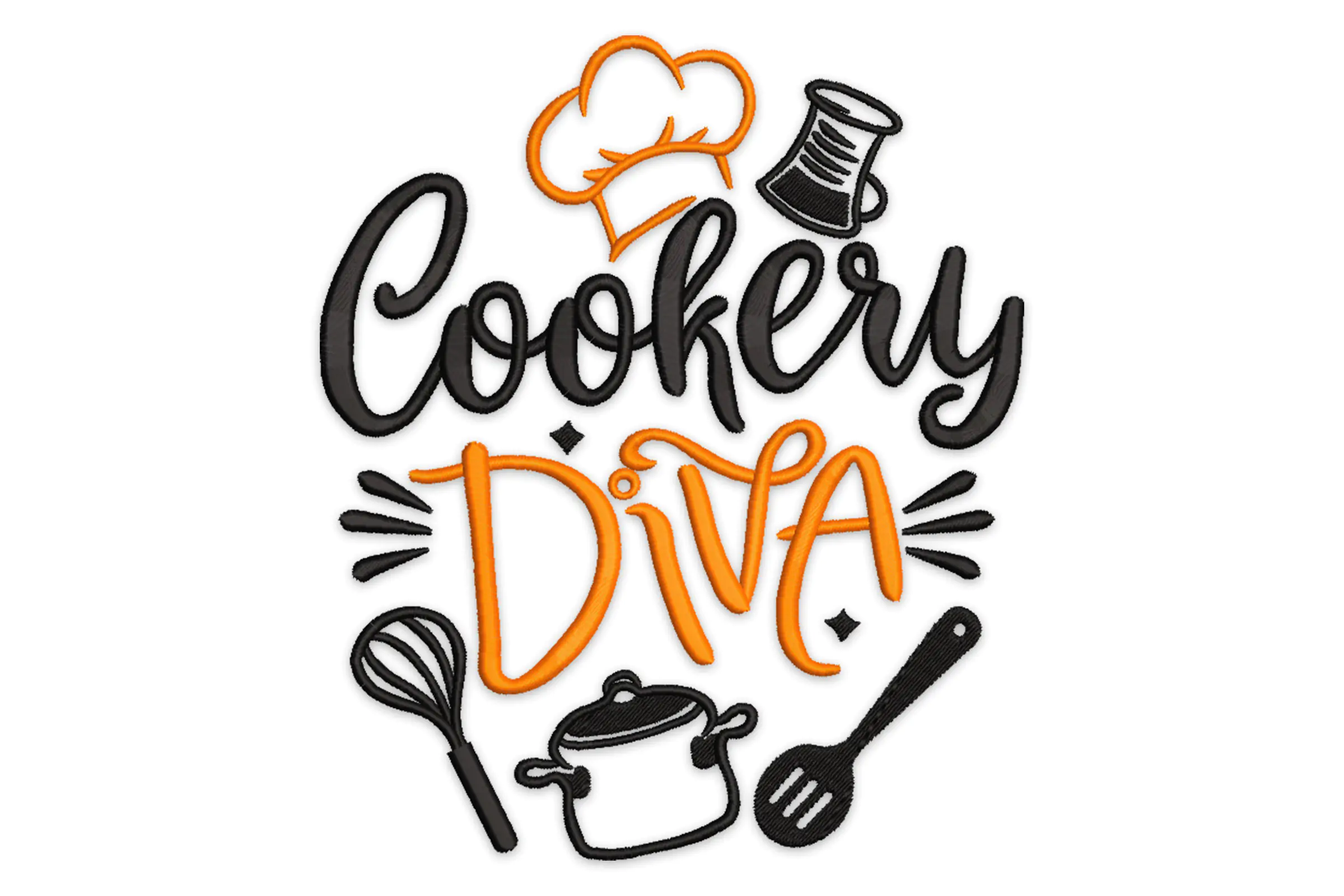 Cookery Diva Machine Embroidery Design