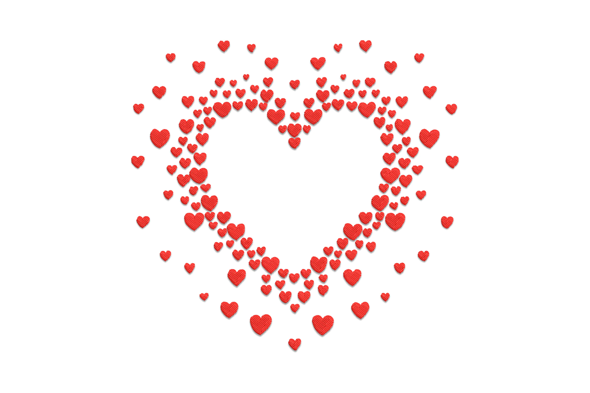 Valentine's day Heart Embroidery