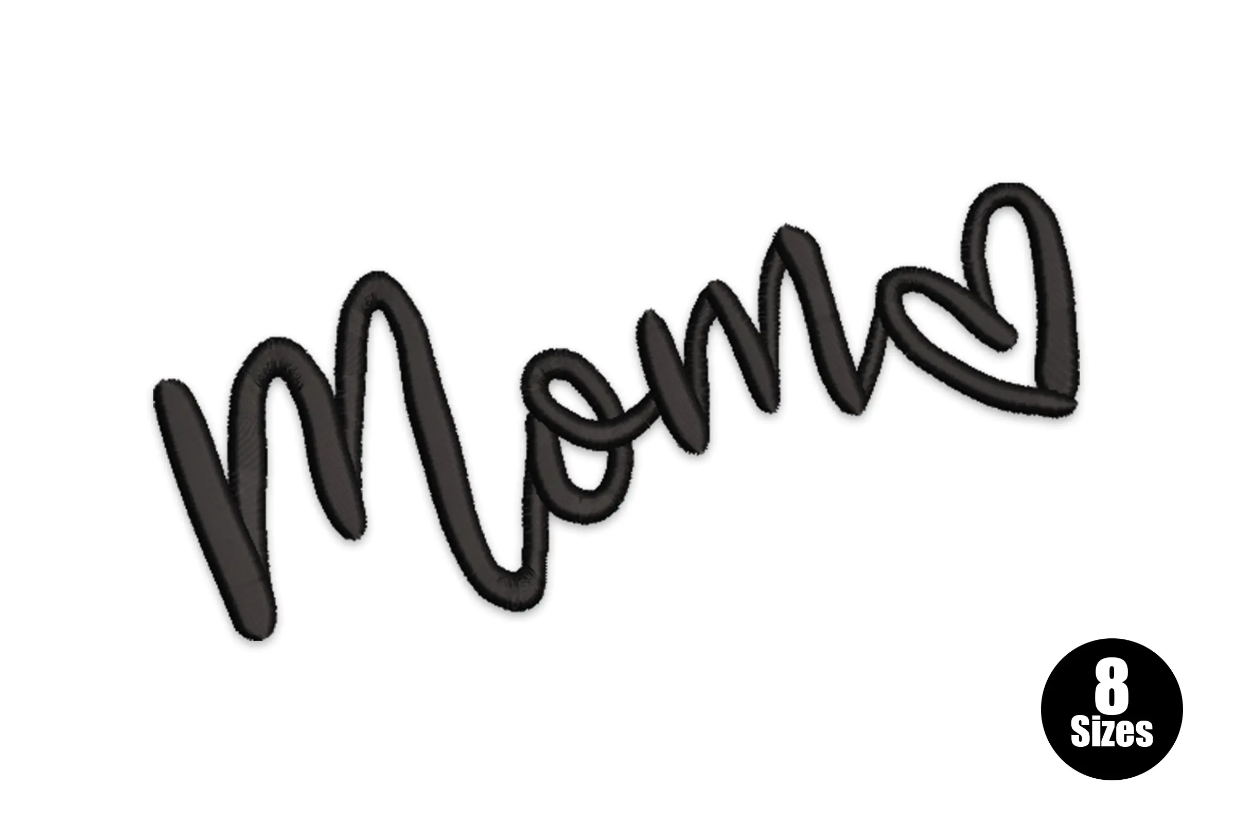 Mom Heart Embroidery Design Embroidery Design