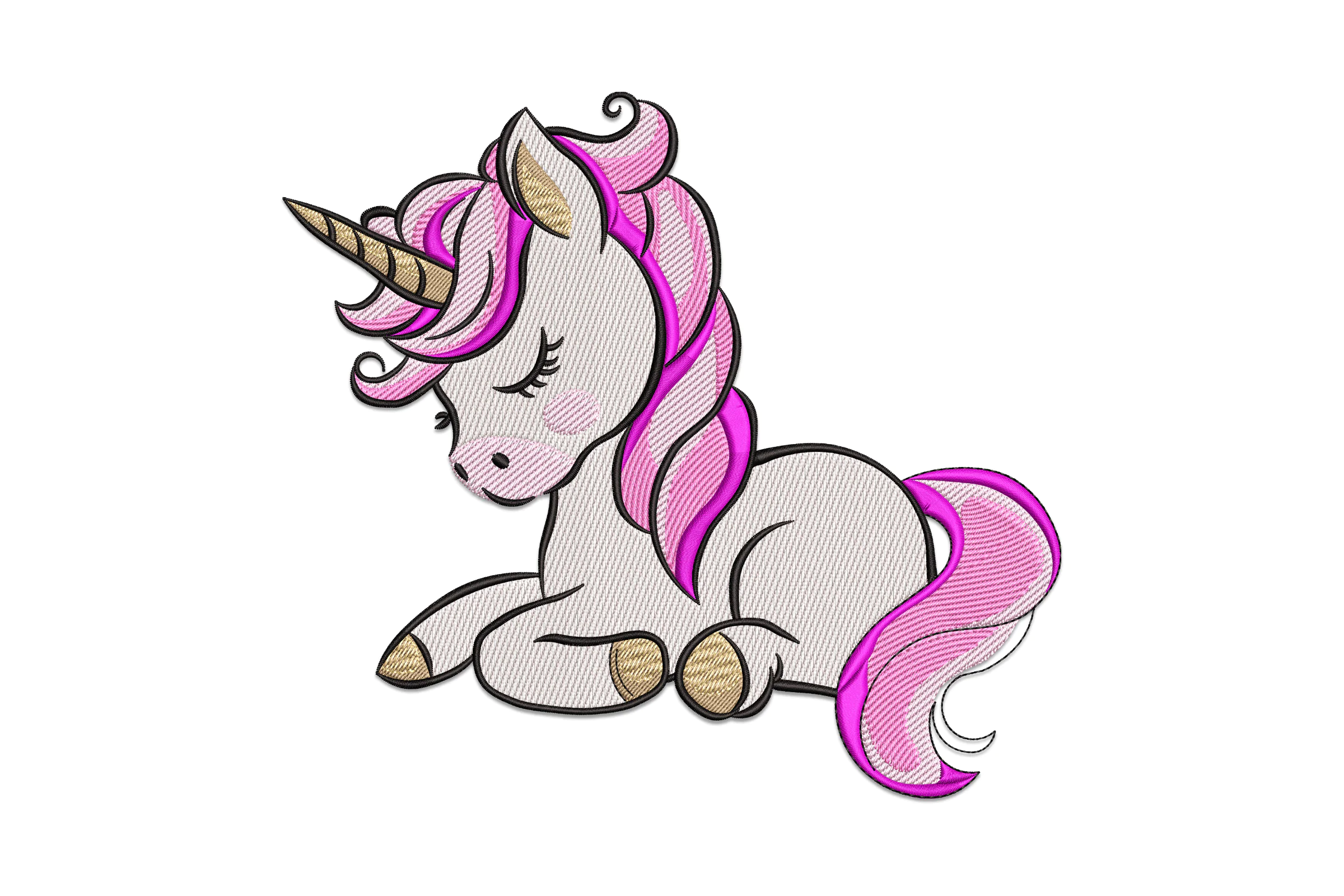 Unicorn Digital Embroidery File