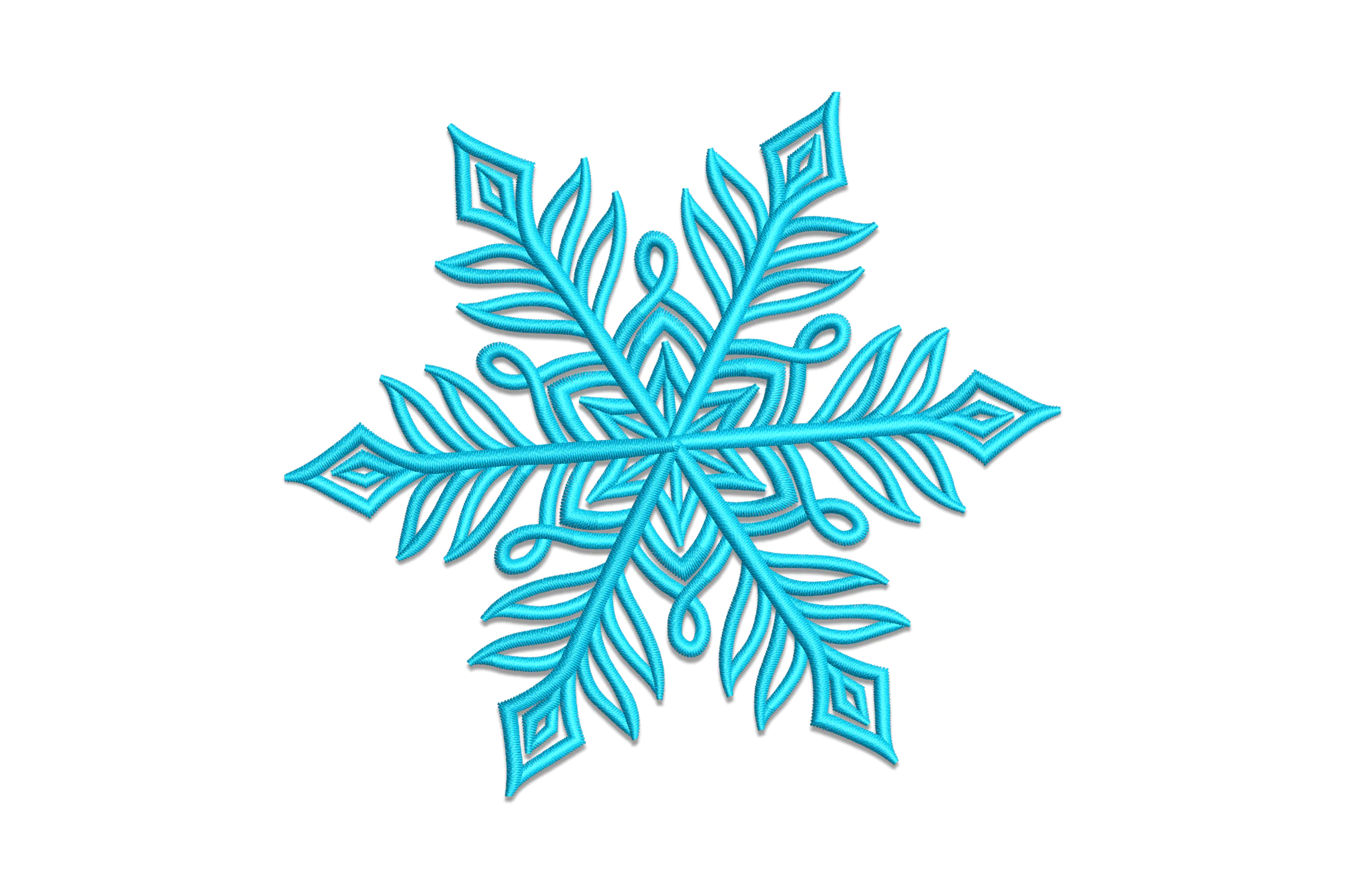 Intricate Snowflake Embroidery Design