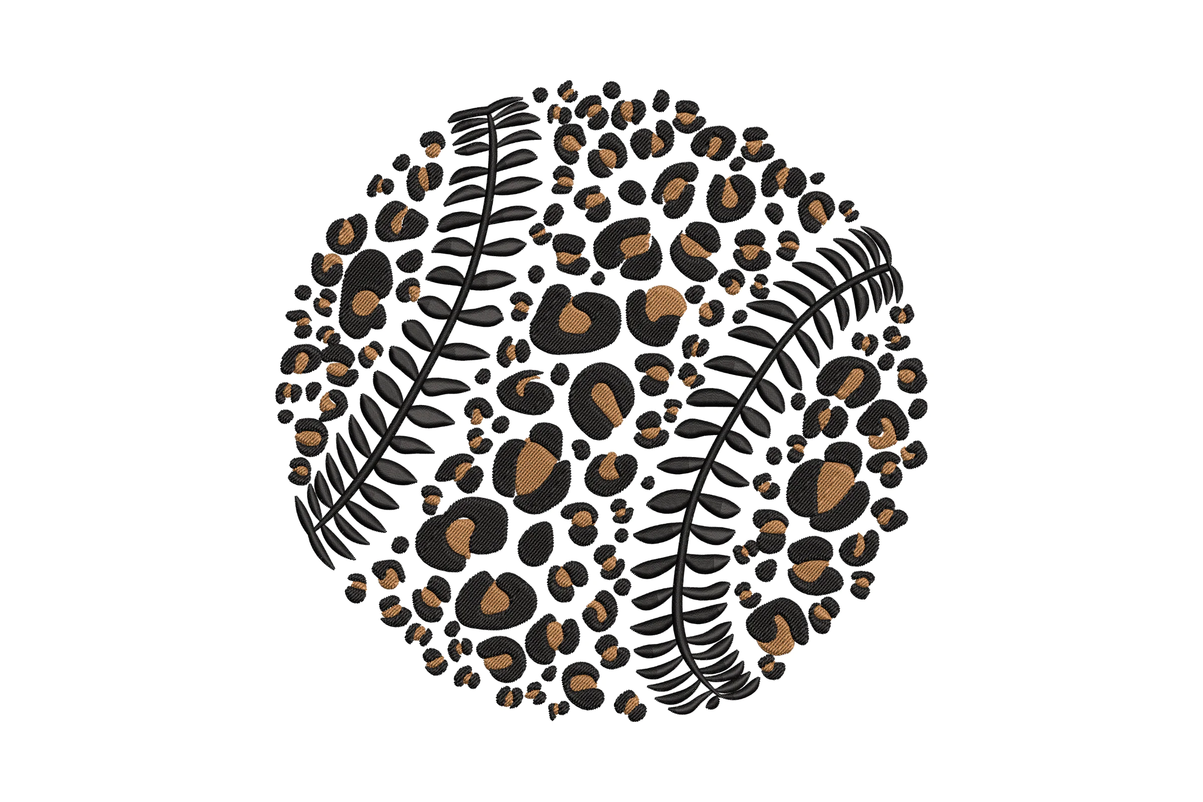 Leopard Basketball Embroidery Design