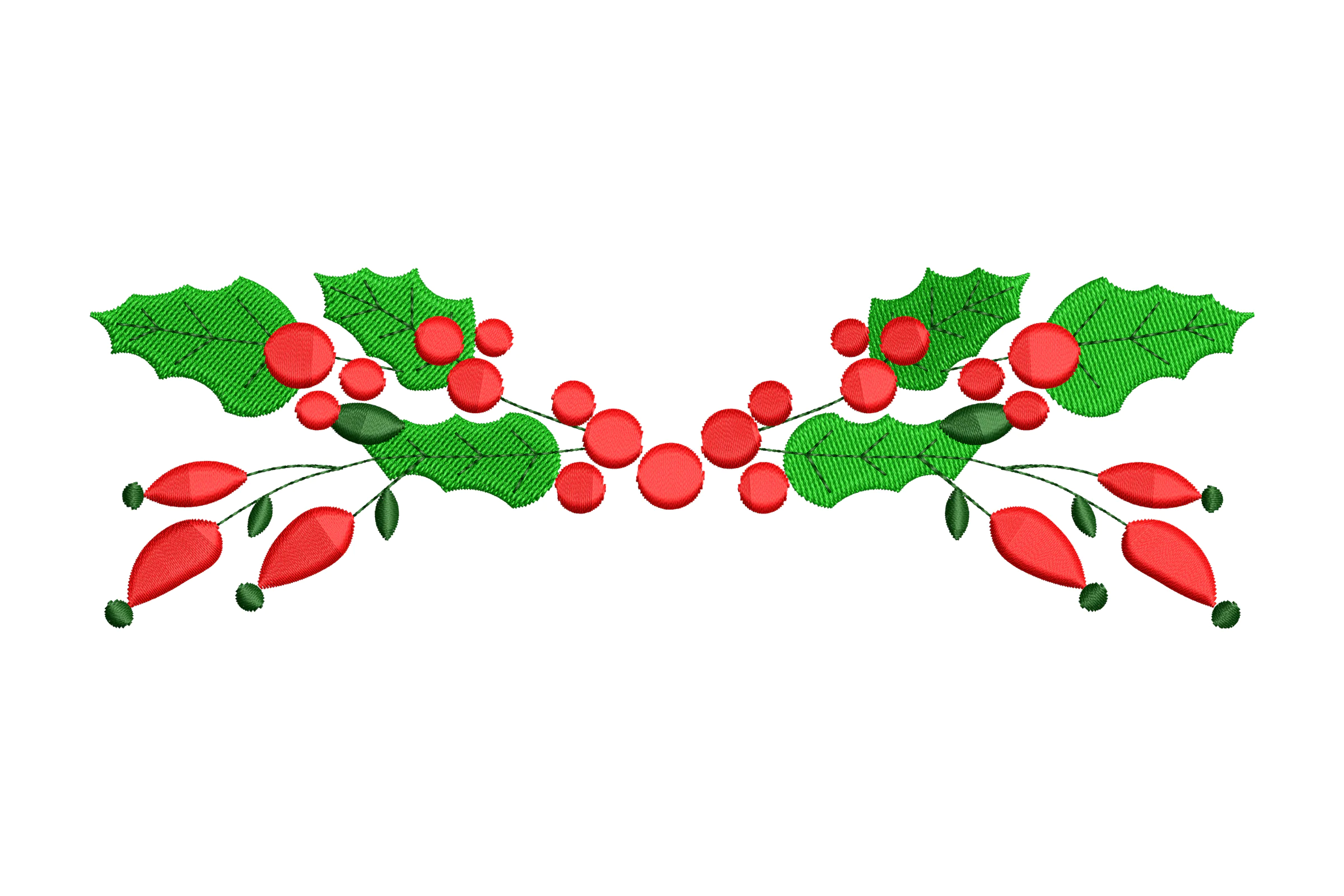 Christmas Border Embroidery Design