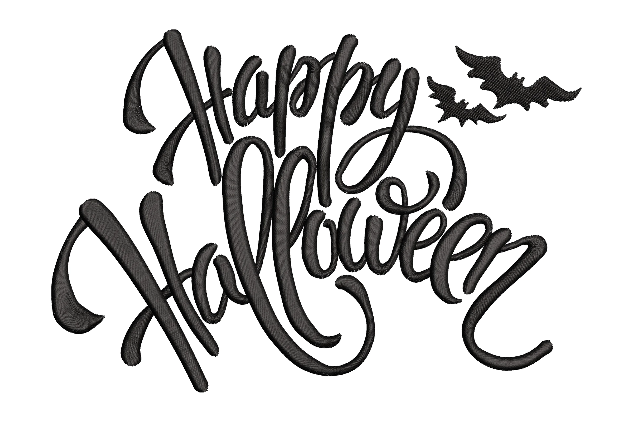 Happy Halloween Embroidery Design