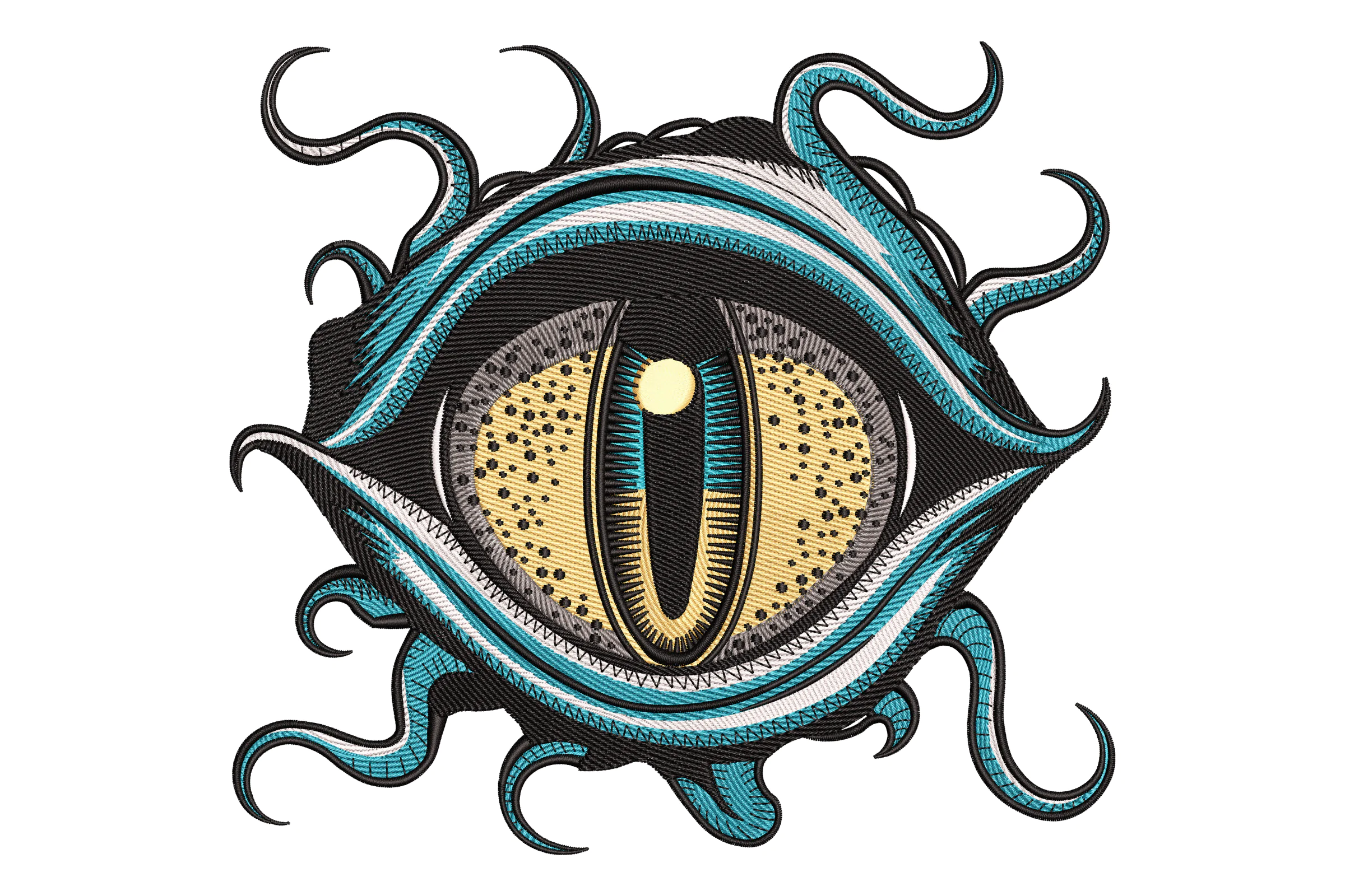 Evil Eye Embroidery Design