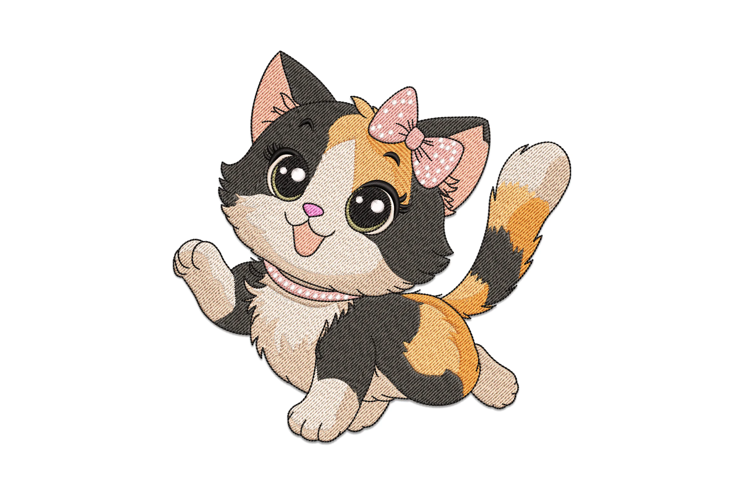 Kitty Embroidery Design