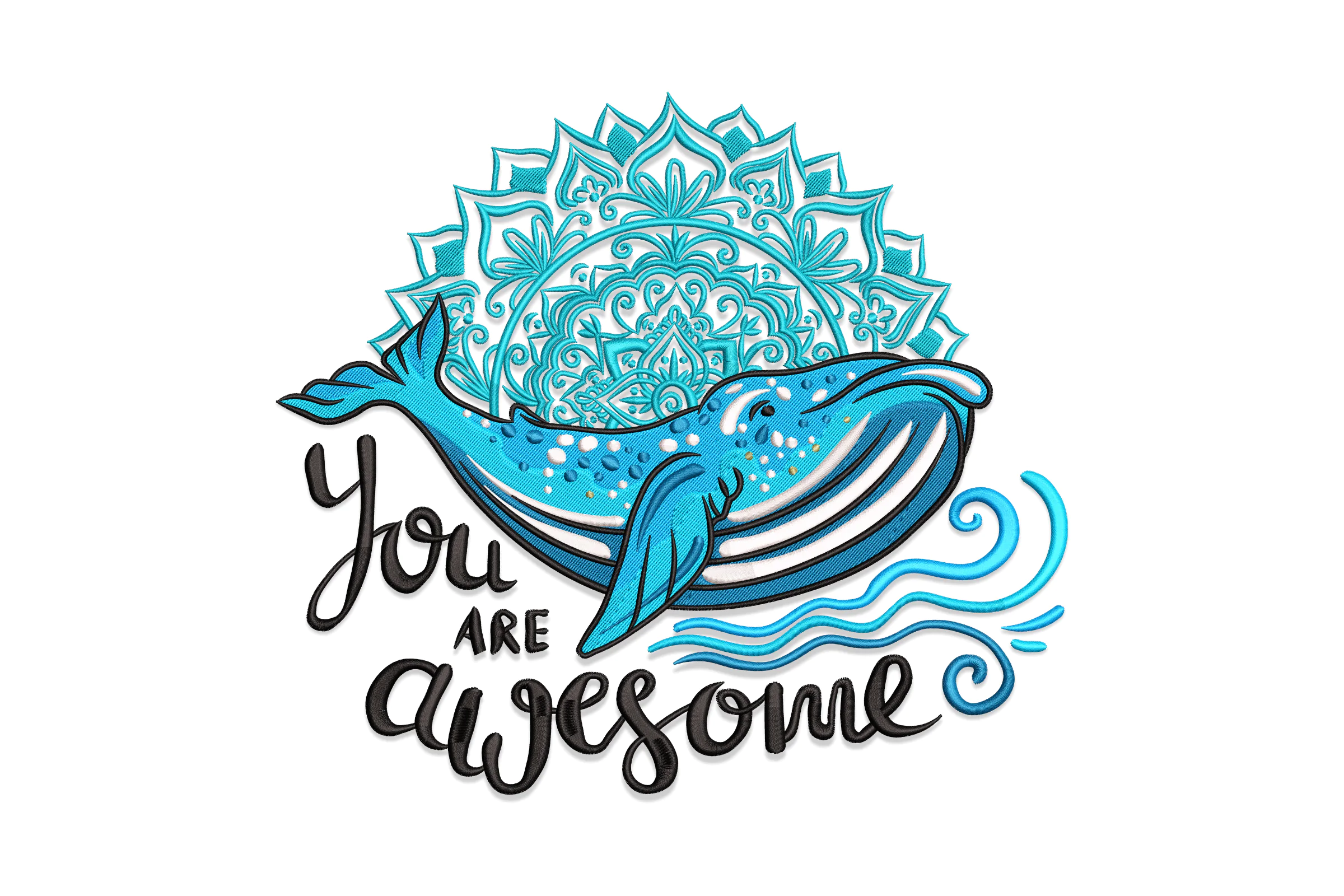 Inspirational Quote Embroidery Design