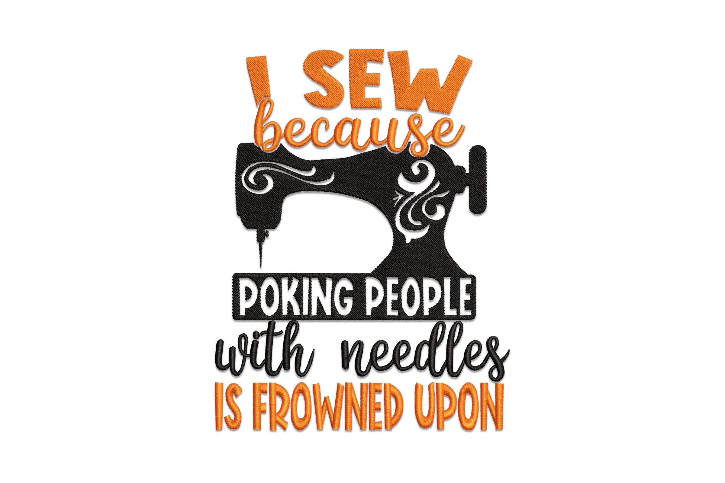 Sewing Quotes Embroidery Design