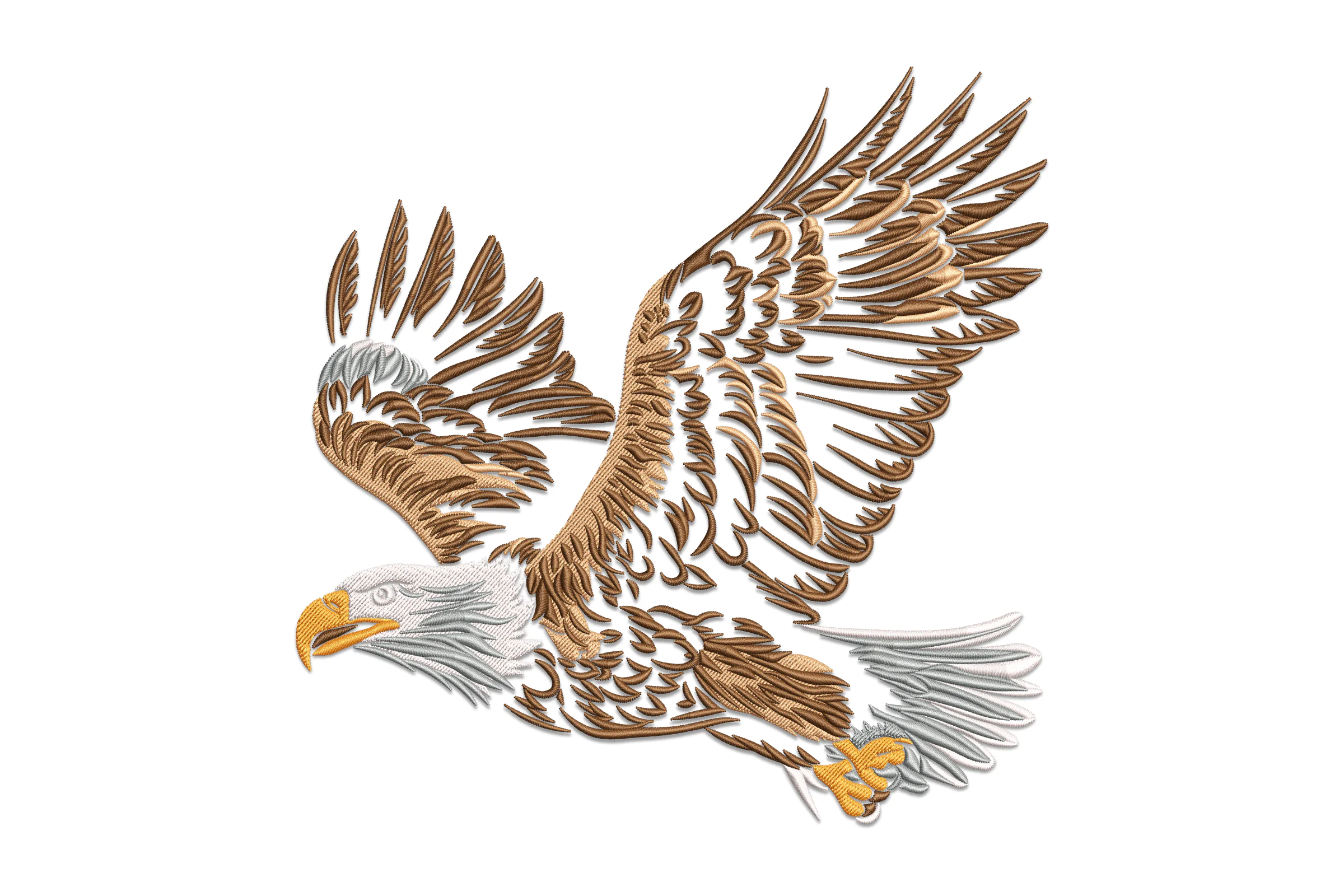 Flying Eagle Embroidery Design File