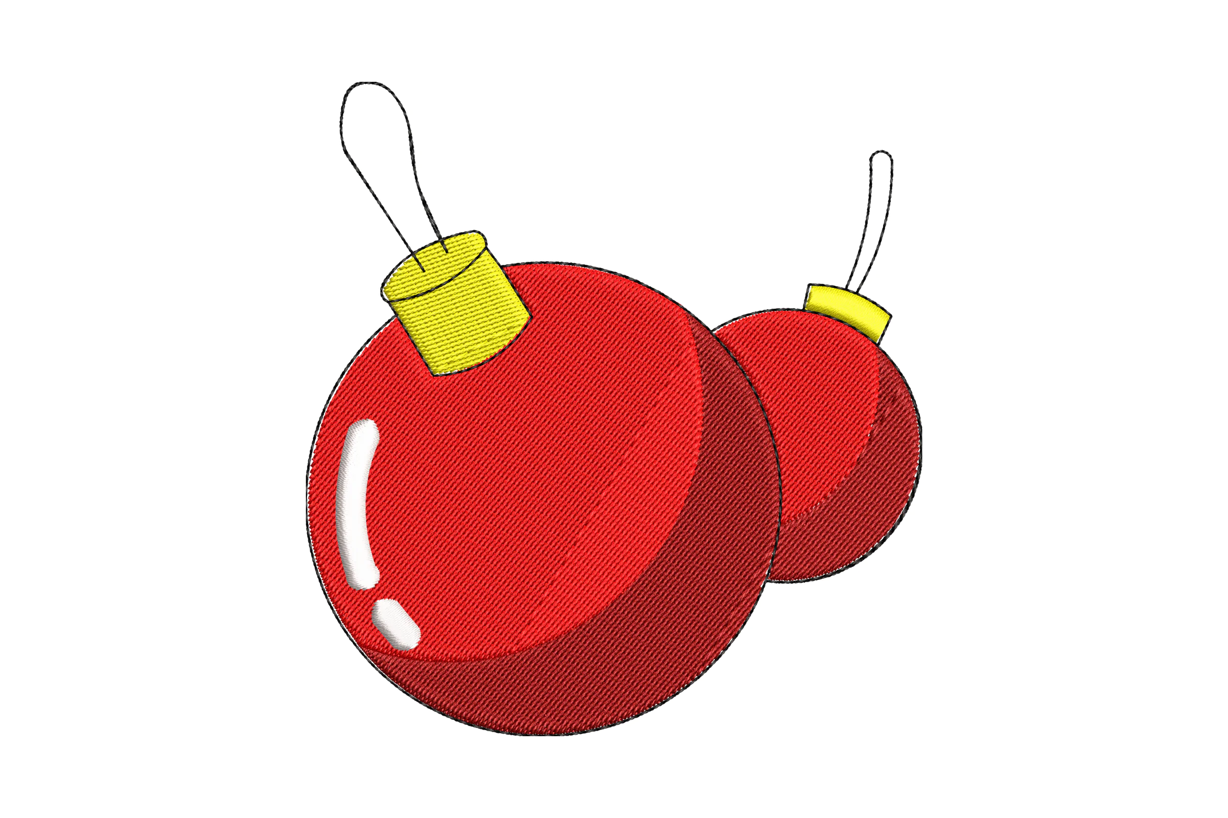 Christmas Ball Embroidery Design