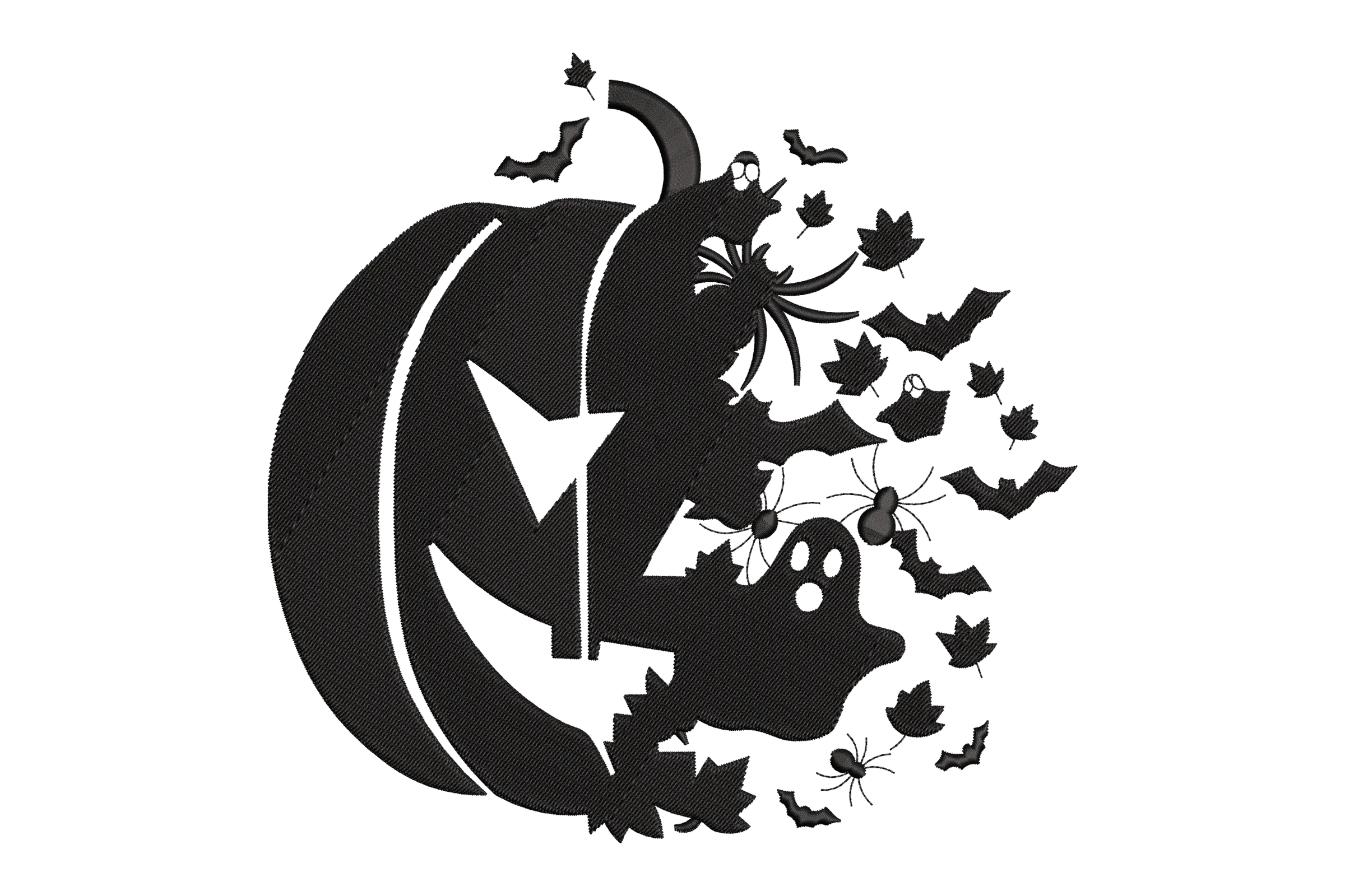 Pumpkin Halloween  Embroidery Design