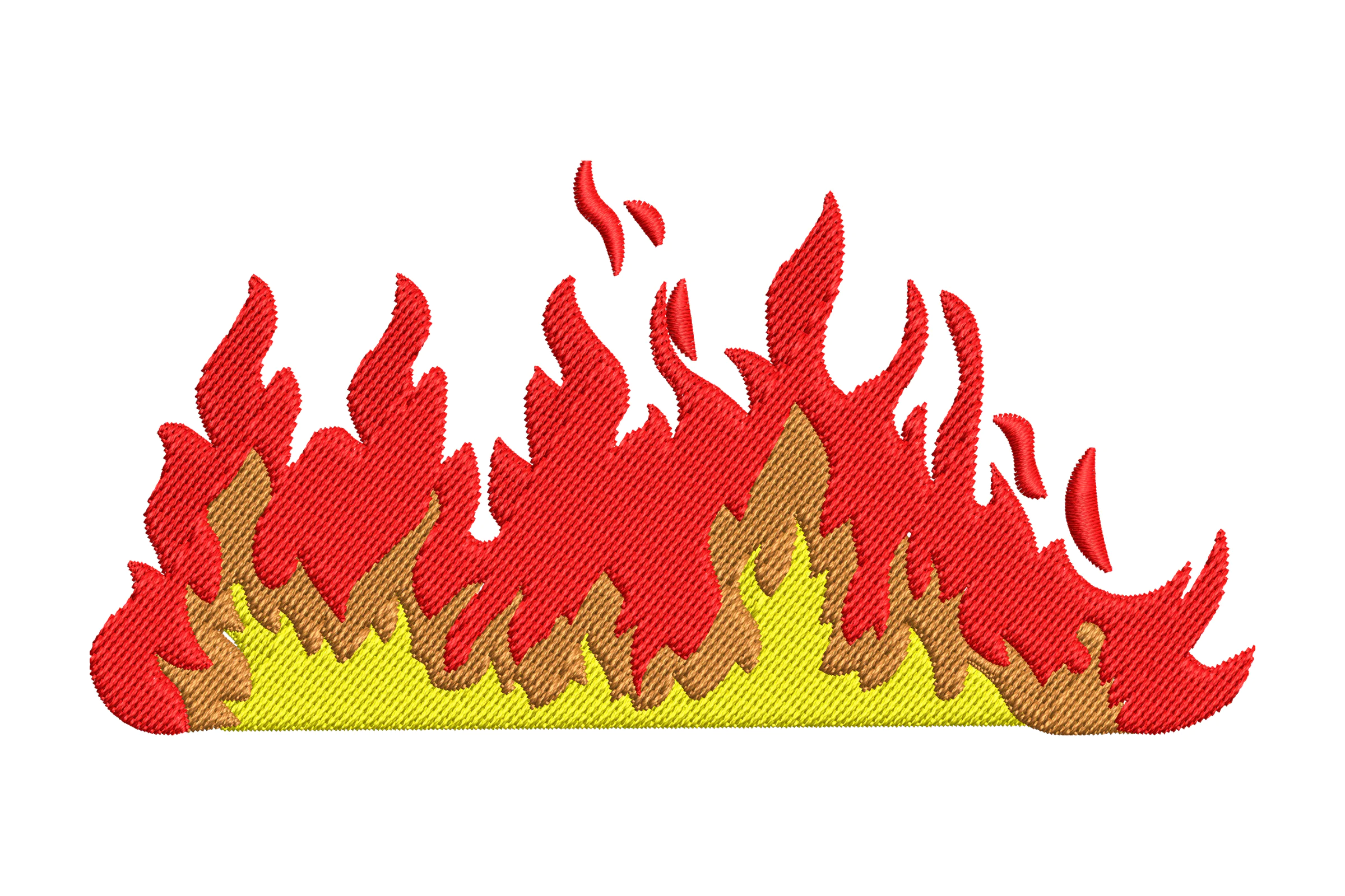 Flames Embroidery Design