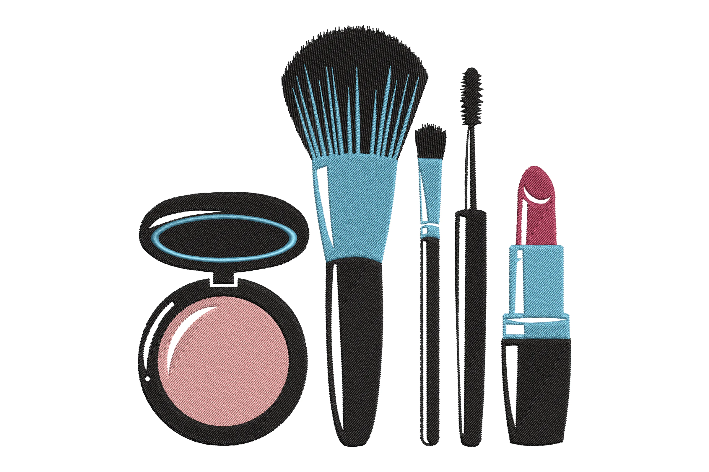 Makeup Tools Embroidery Design