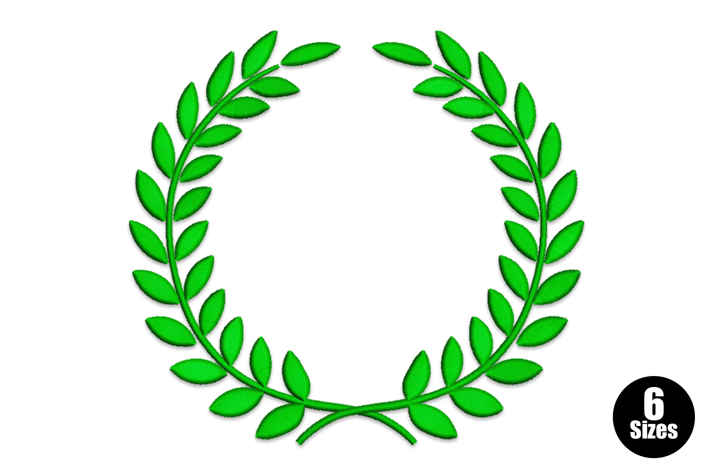 Laurel Wreath Embroidery Design File
