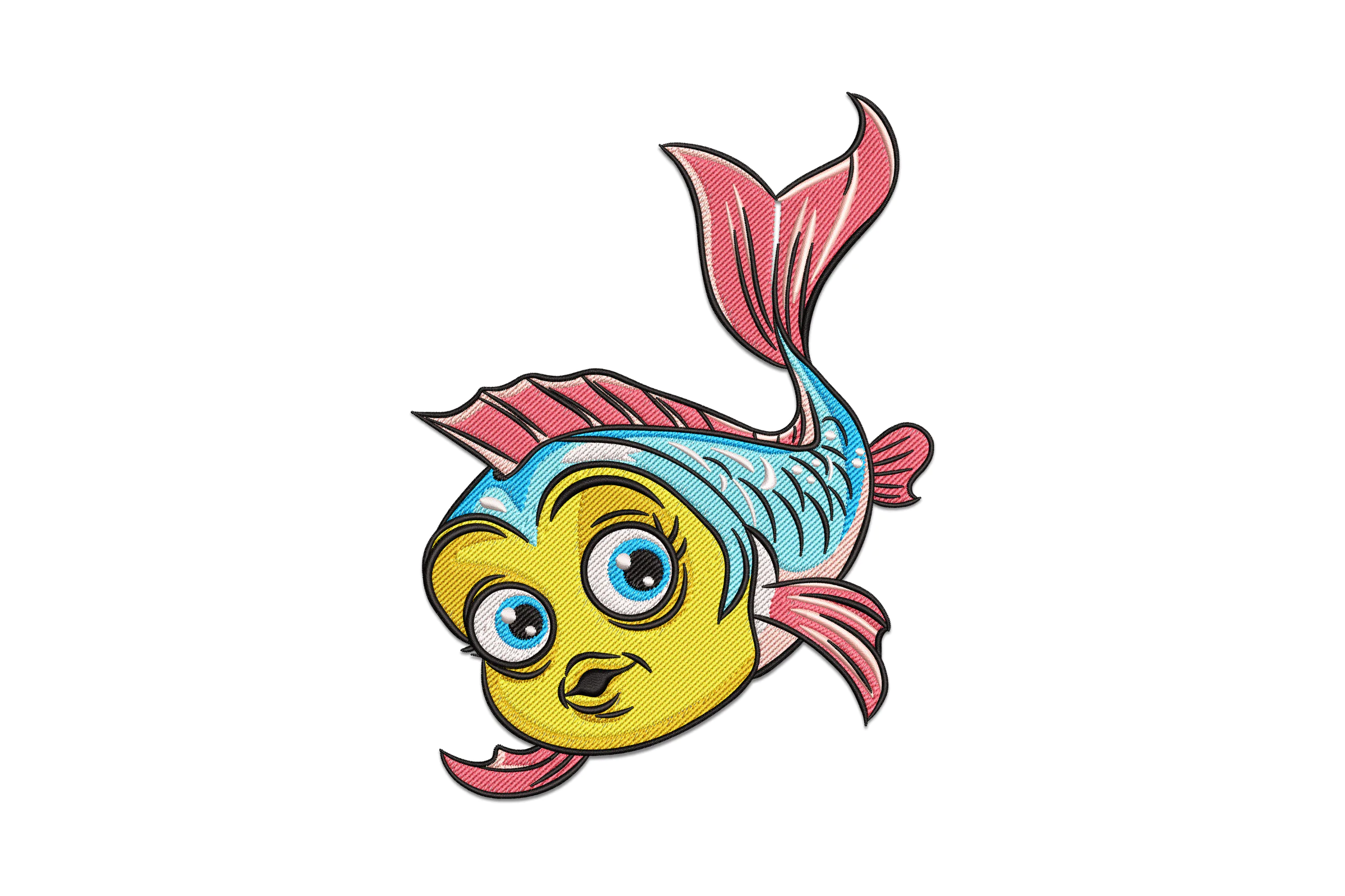 Comical Fish Embroidery Designs