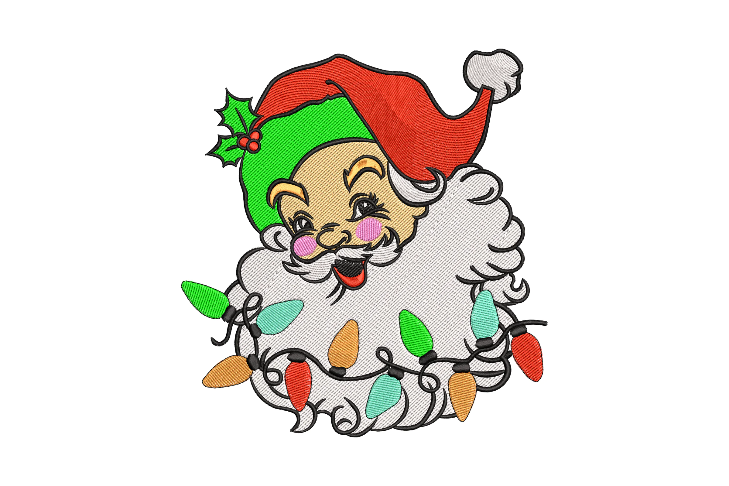 Santa Gnome Christmas Embroidery Design