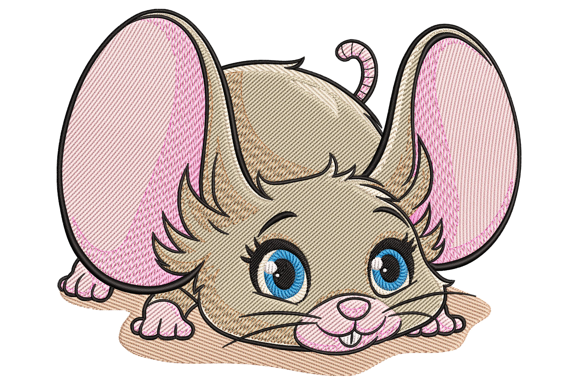 Cute Mouse Embroidery Design