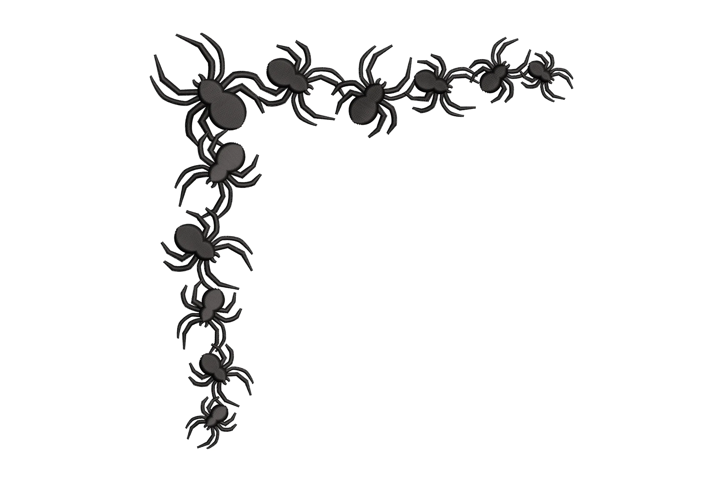 Spider Border Machine Embroidery Design