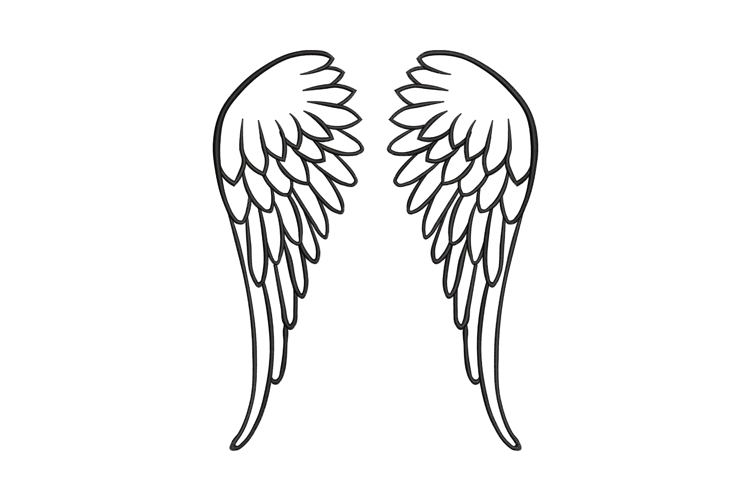 Angel Wings Embroidery File