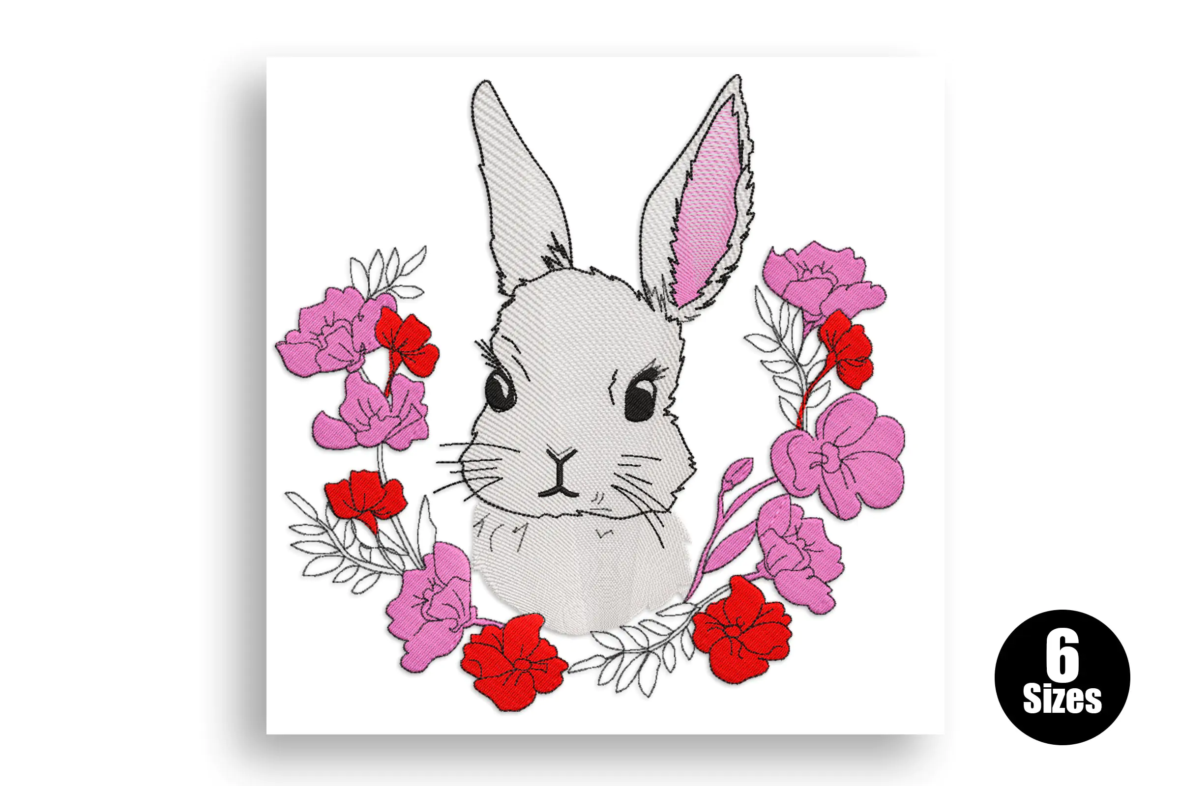 Easter Bunny Embroidery Design File