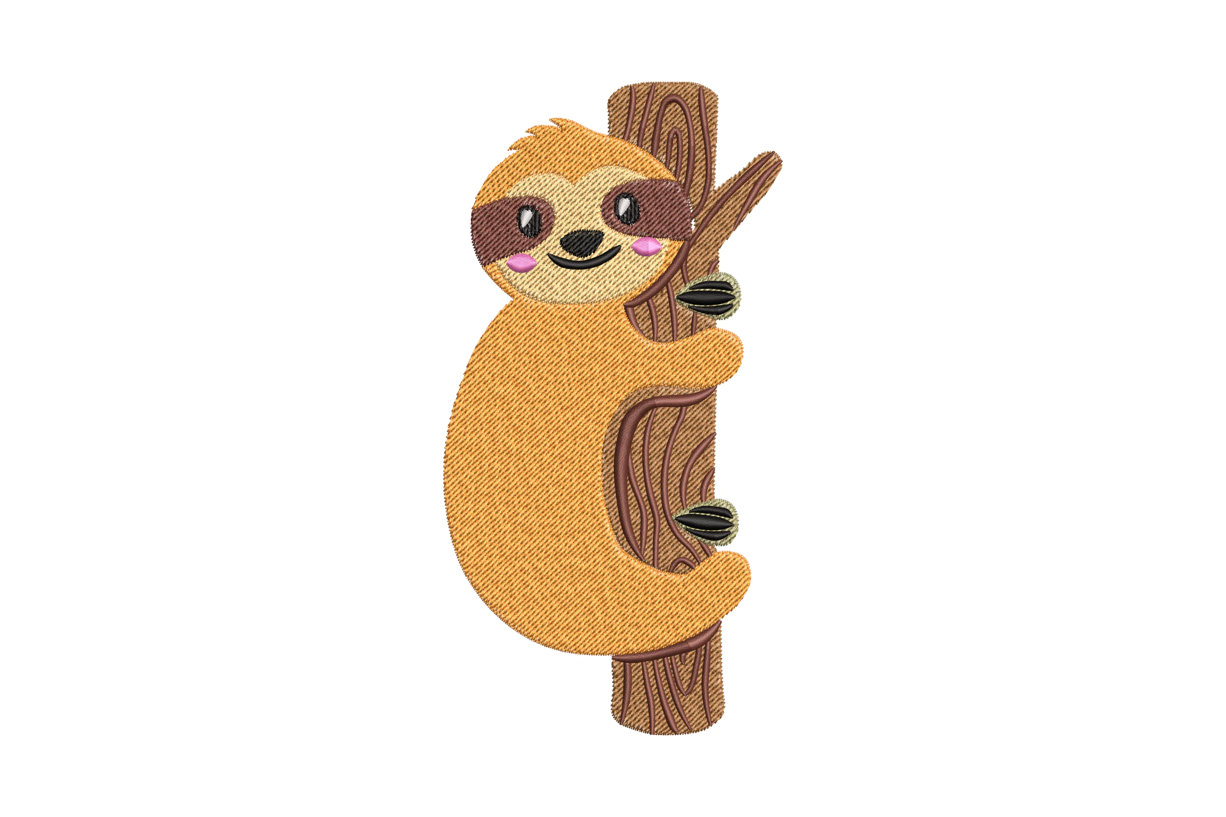 Sloth Stuffie ITH Embroidery Design