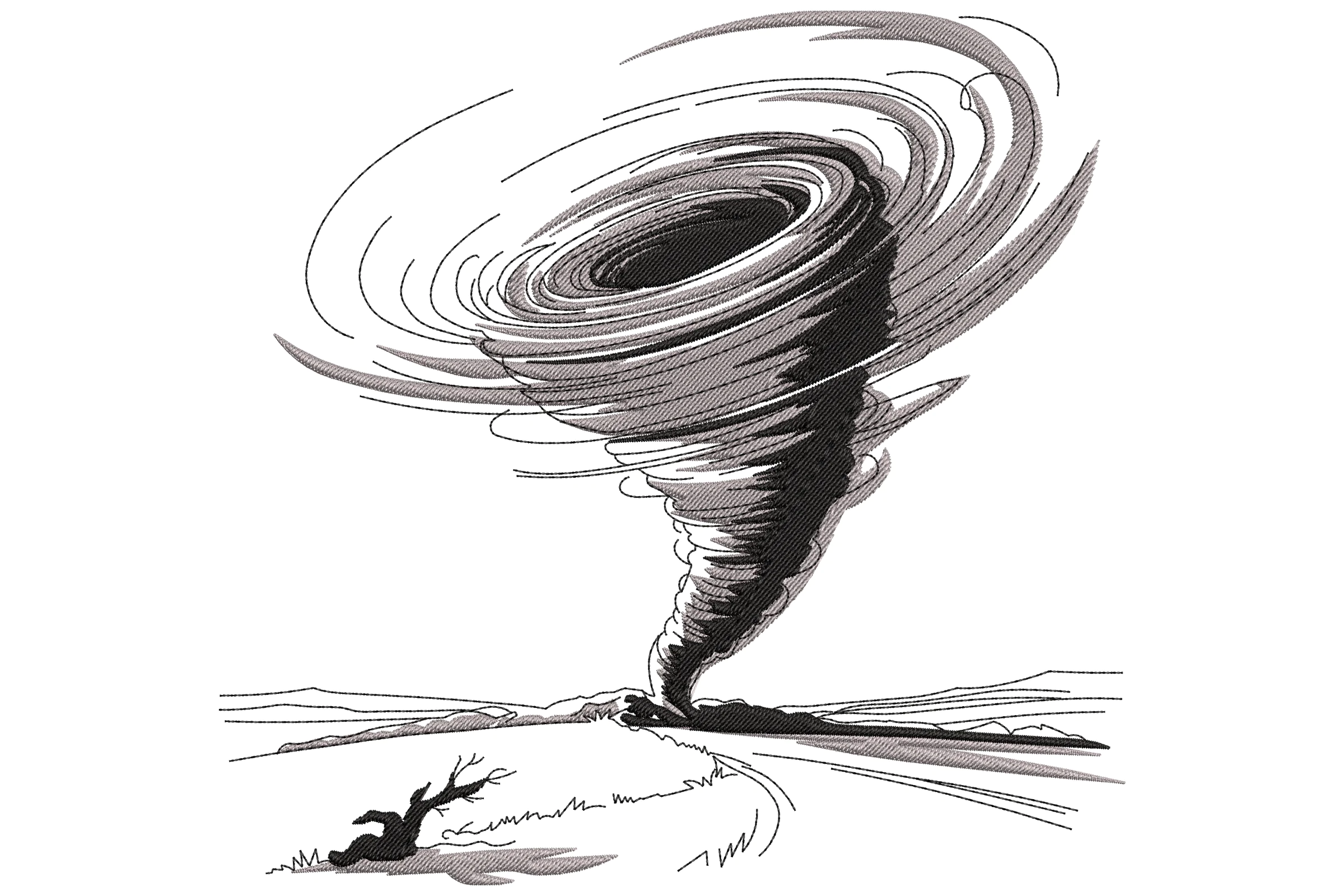 Tornado Embroidery Design