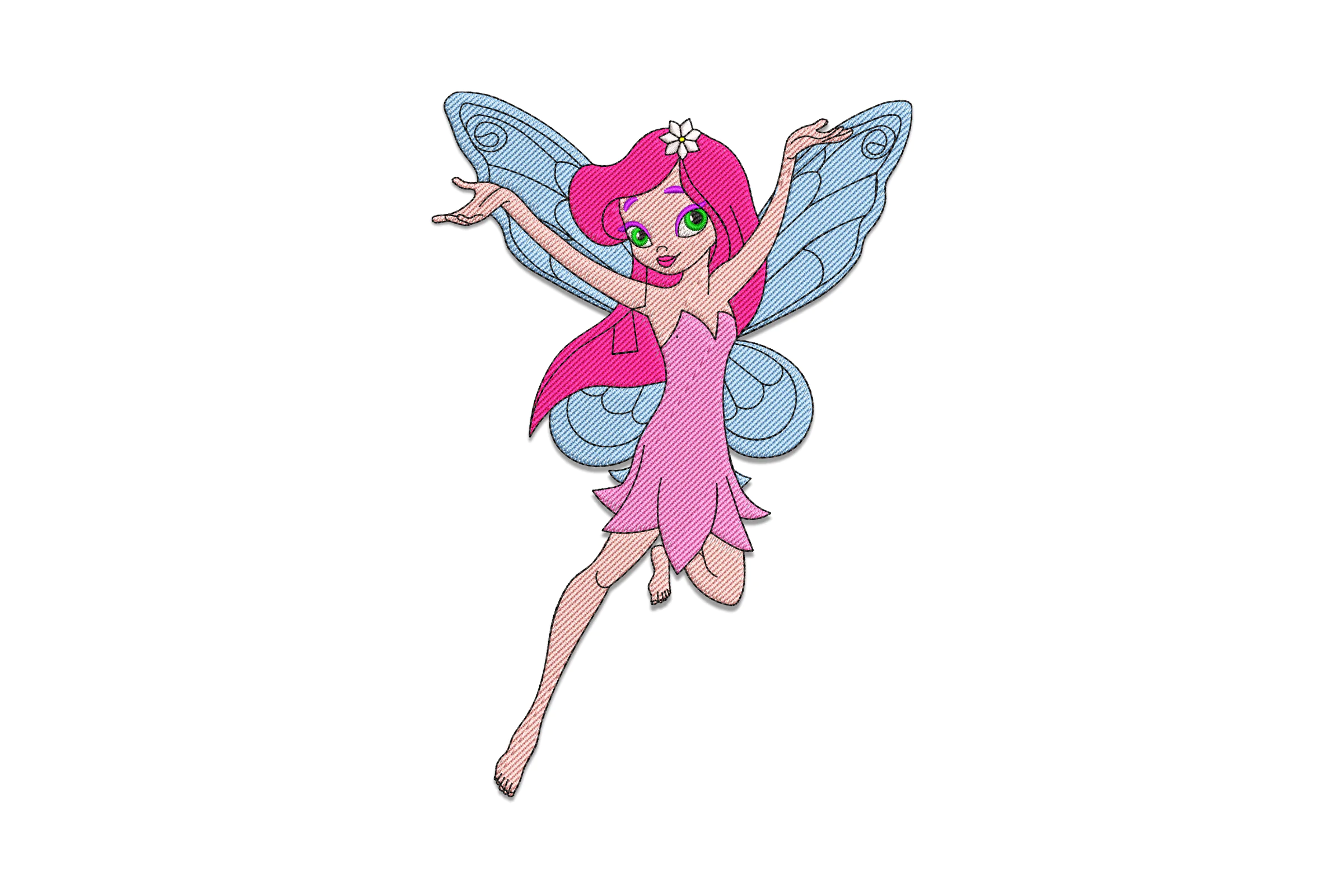 Flower Fairy Embroidery Design