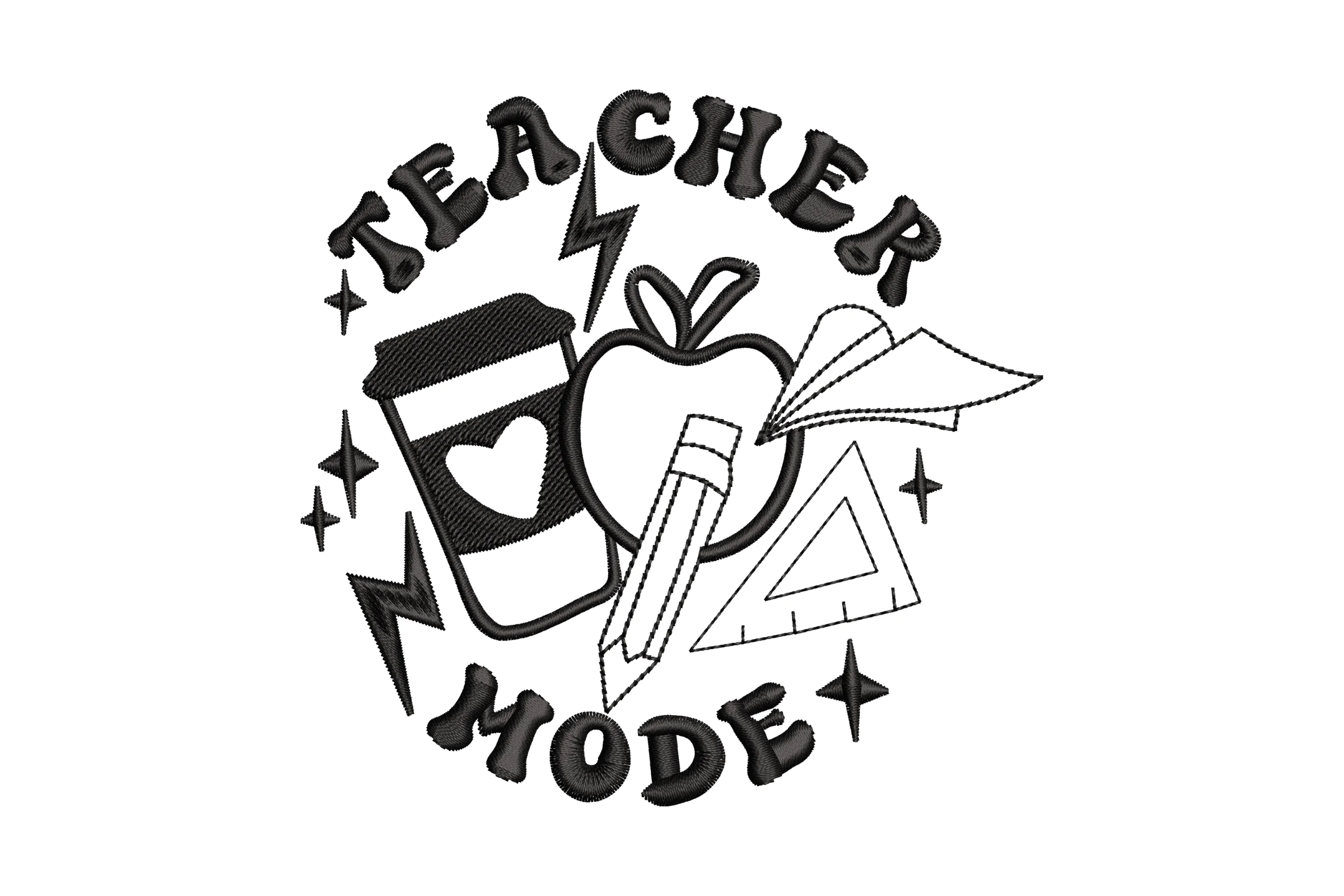 Teacher Embroidery Design