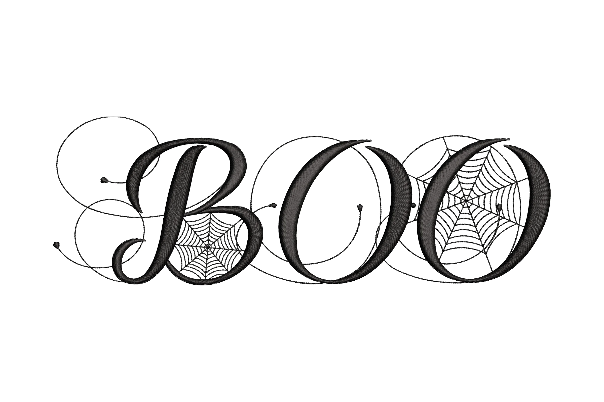 Boo Halloween  Embroidery Design