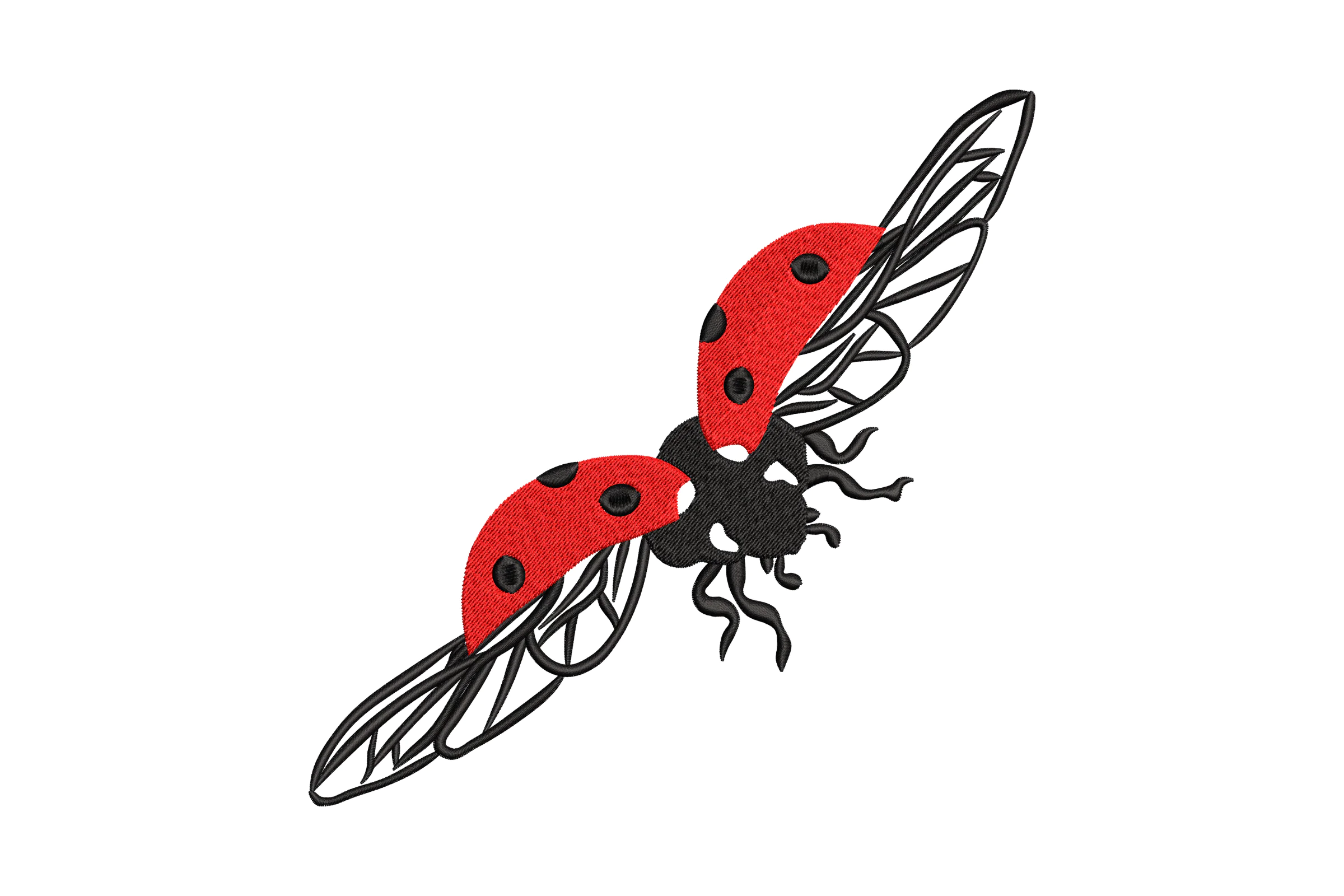 Ladybug Embroidery Design