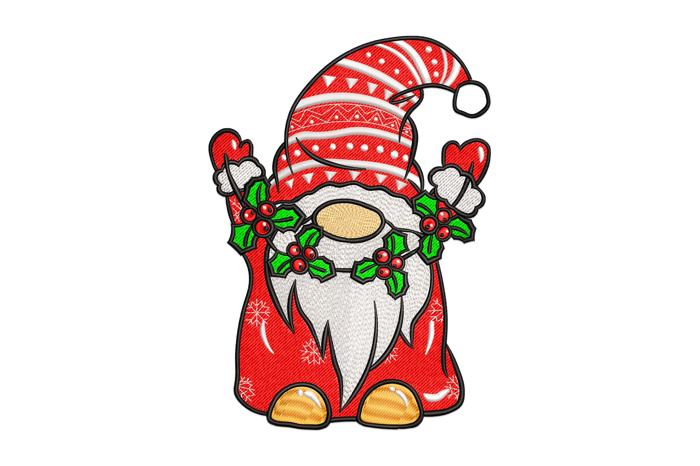 Santa Christmas Gnome Embroidery File