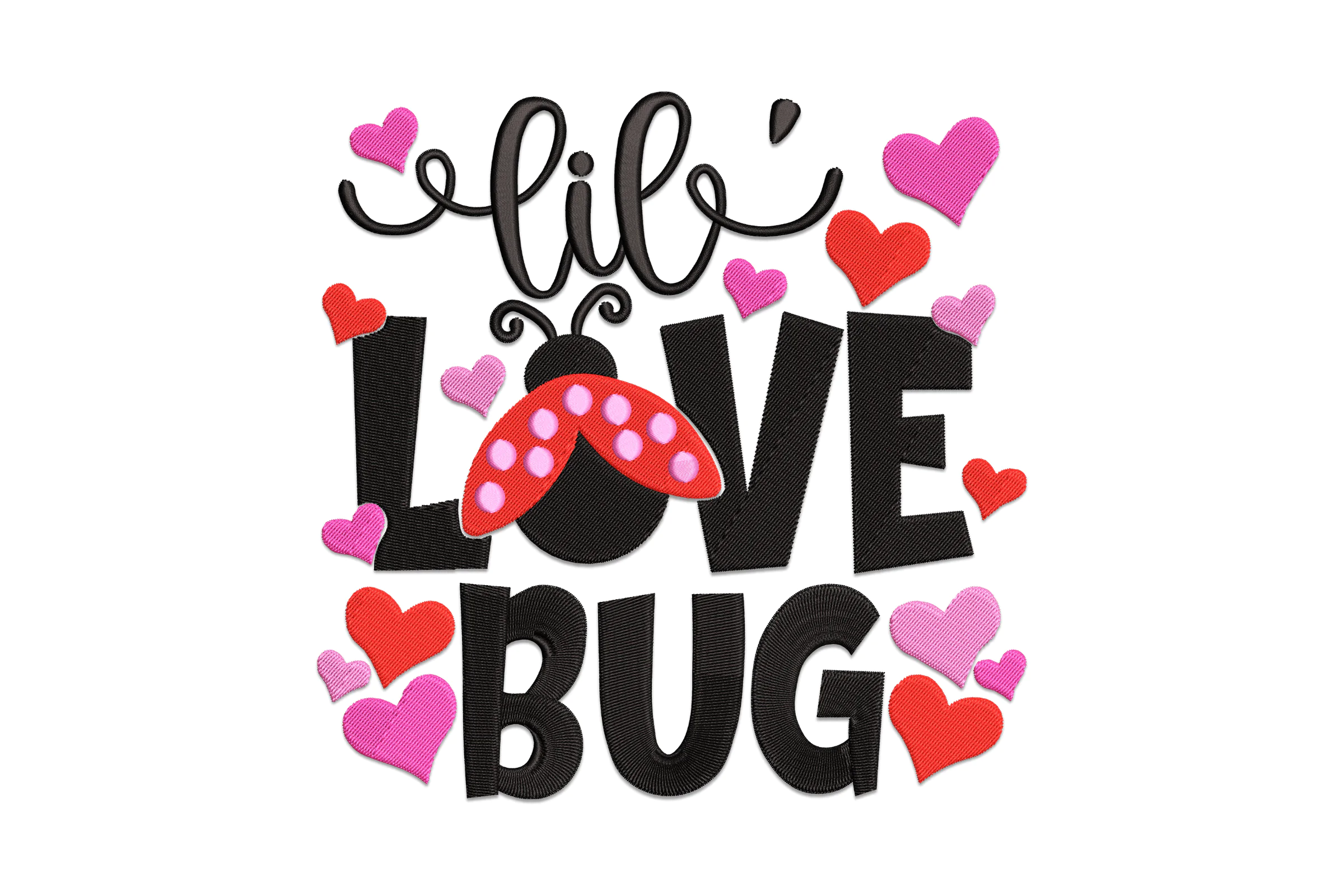 Lil' Love Bug Embroidery Design