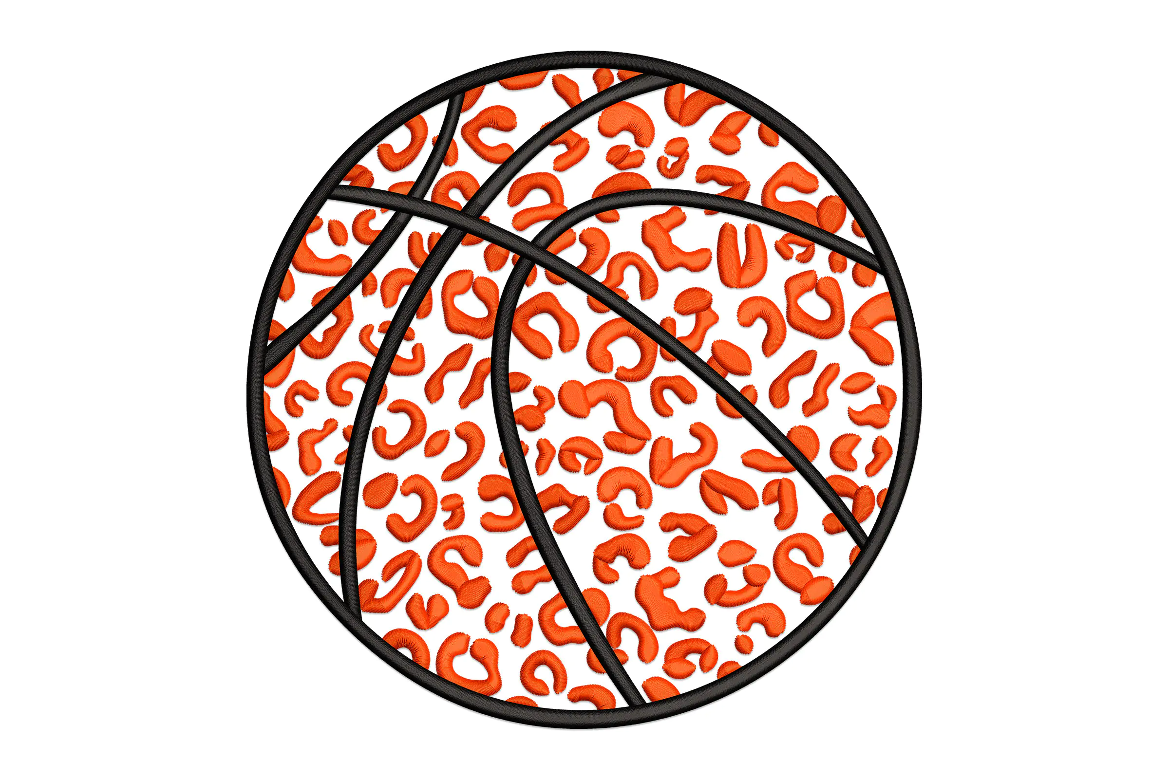 Leopard Basketball Embroidery File