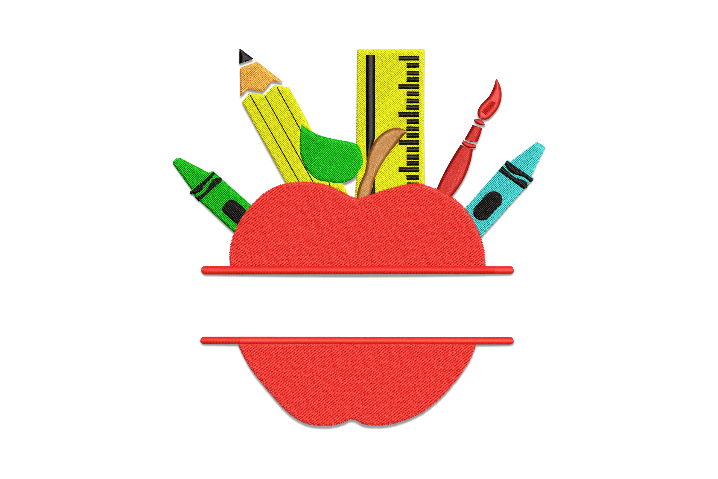 Teacher Name Frame Embroidery Design