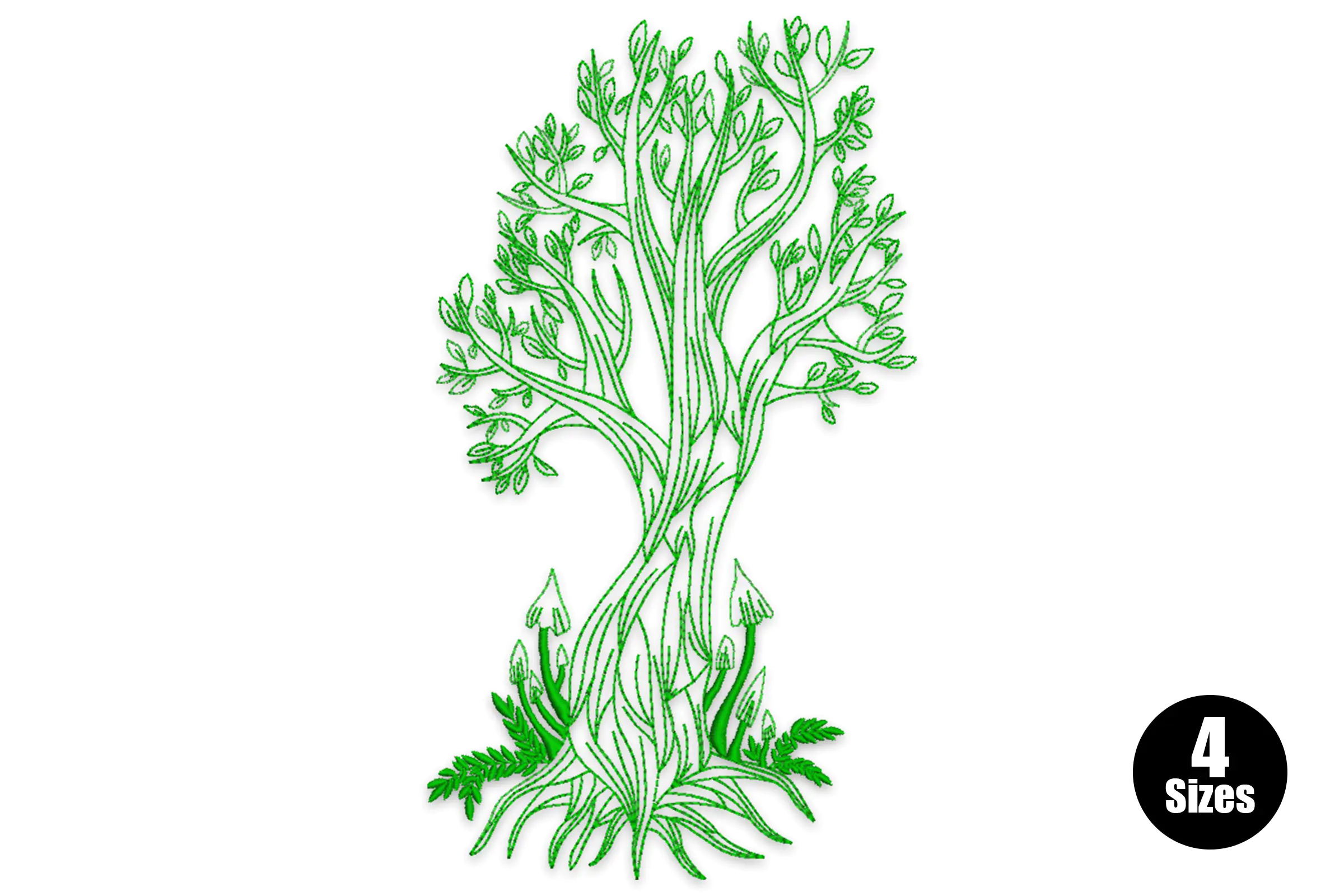 Tree Embroidery Design