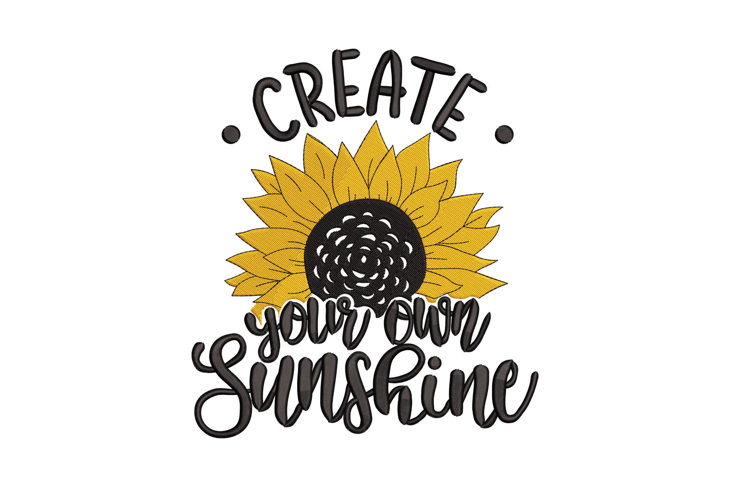 Create Your Own Sunshine Embroidery Design