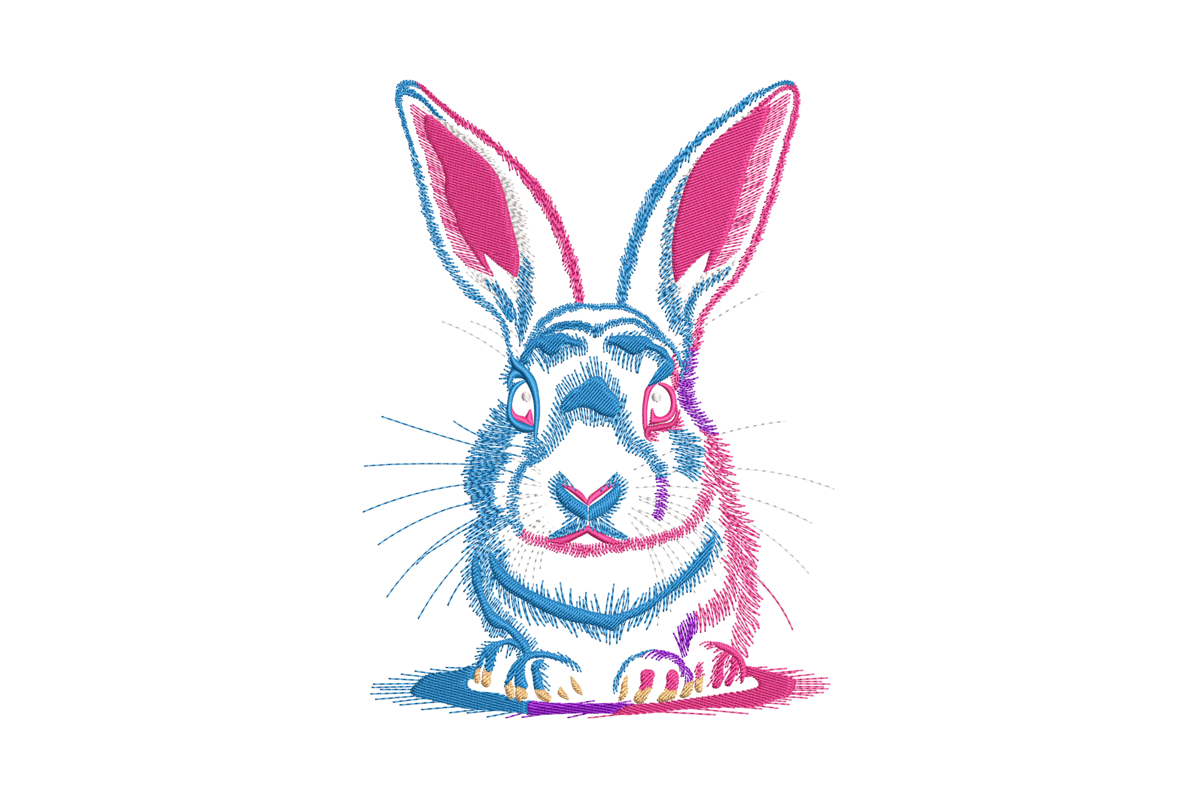 Rabbit Embroidery Design