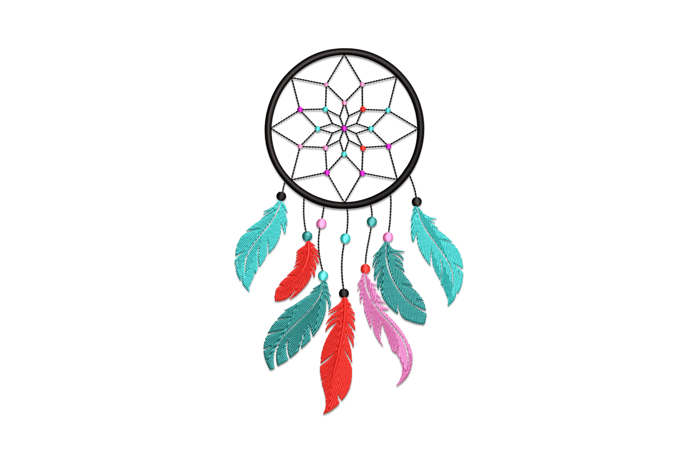 Boho Dreamcatcher Embroidery Design