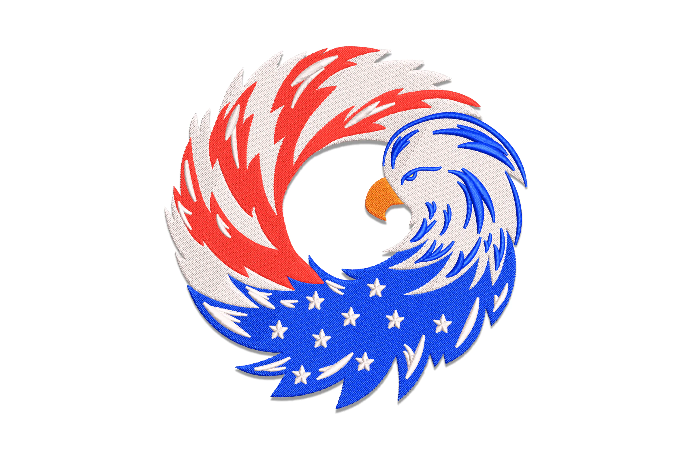 USA Eagle Embroidery Design