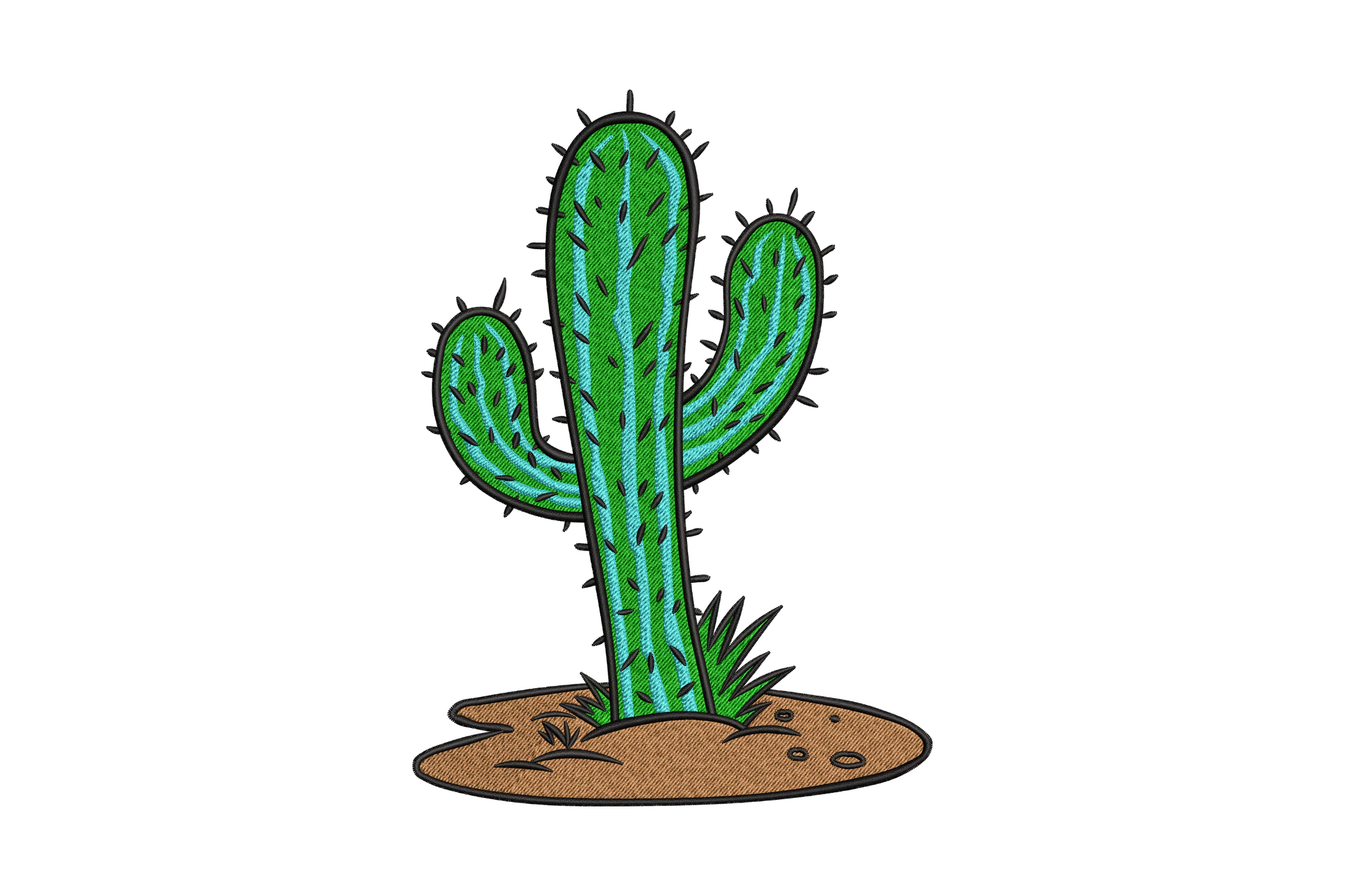 Cactus Embroidery Design