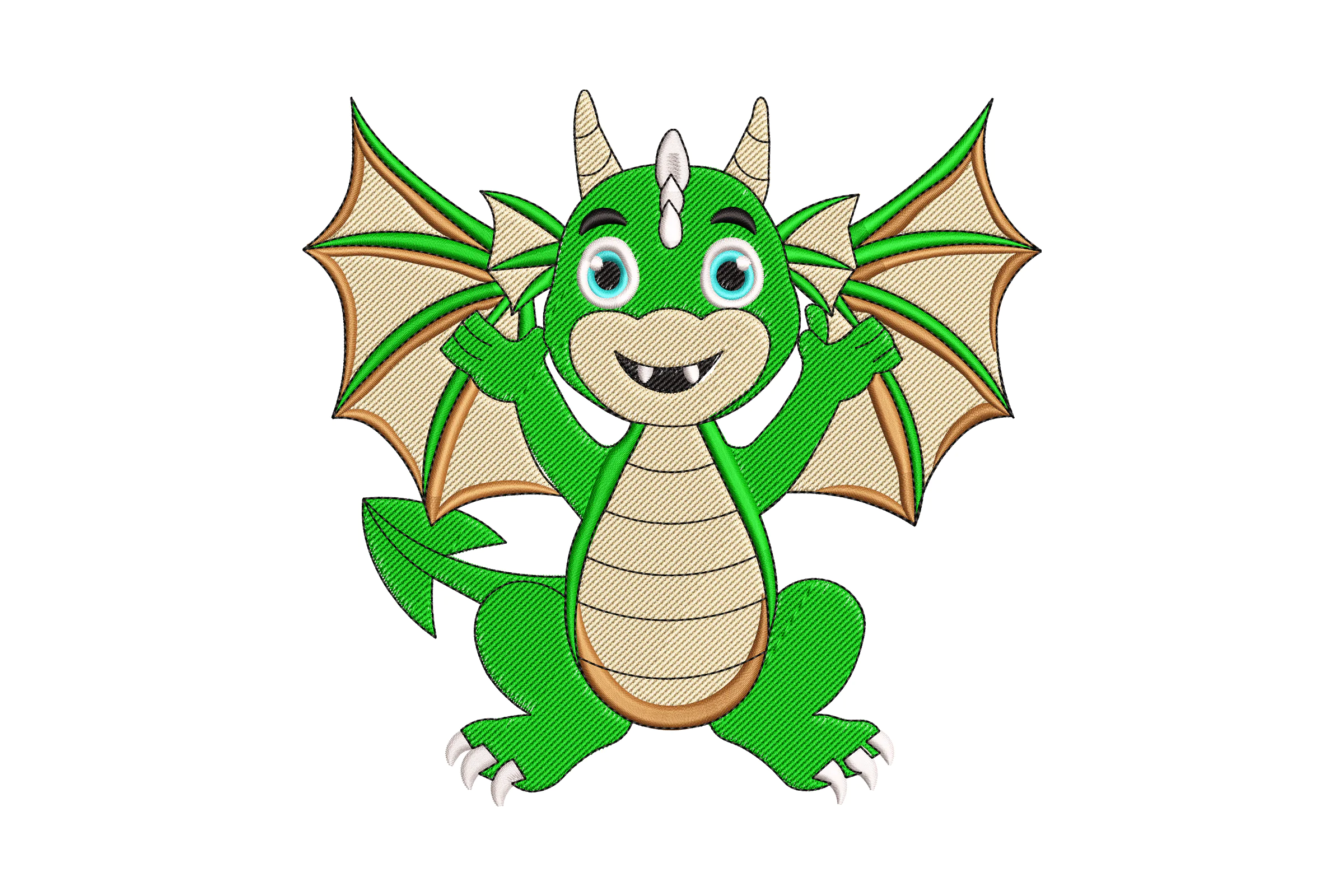 Petite Dragon Embroidery Design