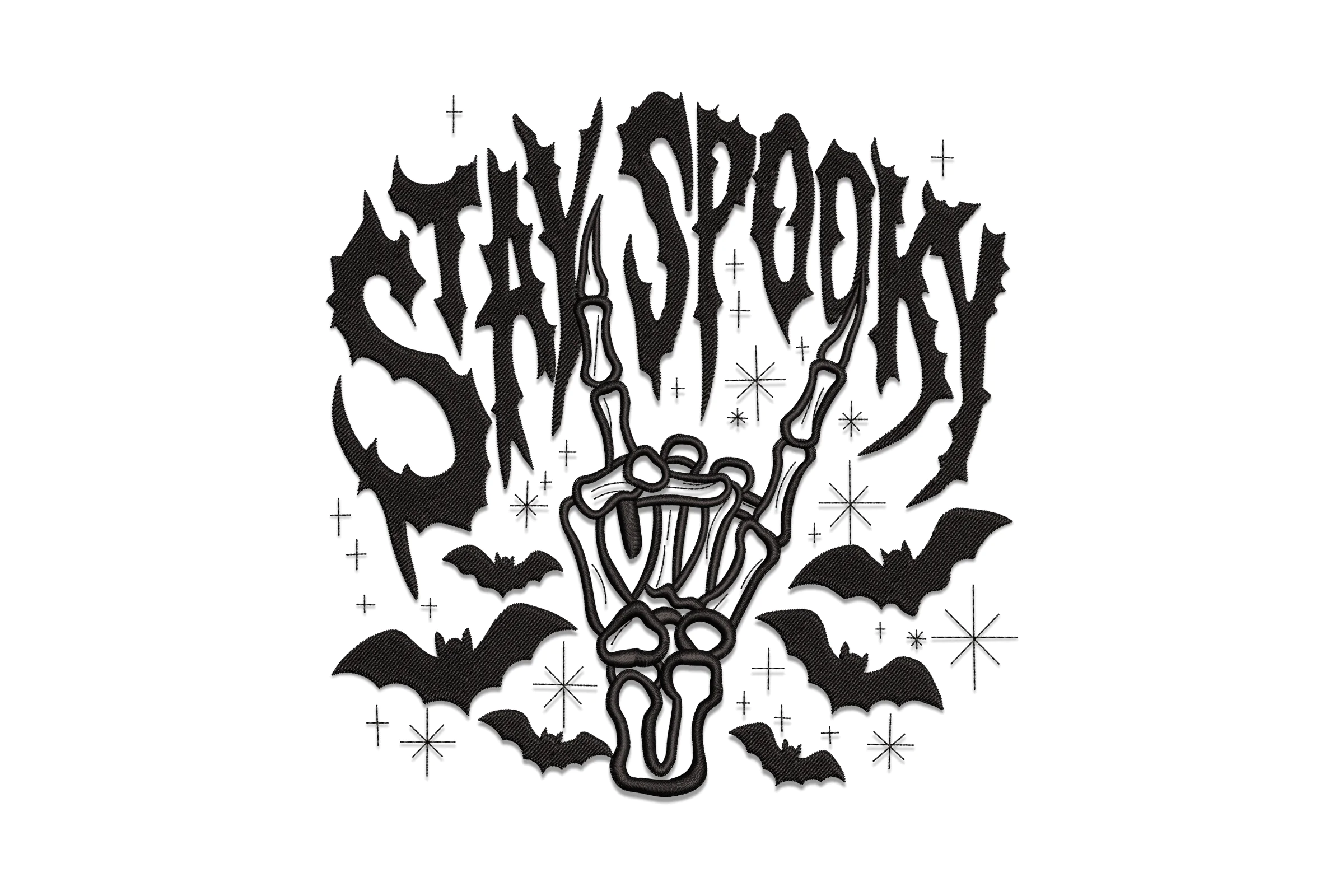 Stay Spooky Embroidery Design